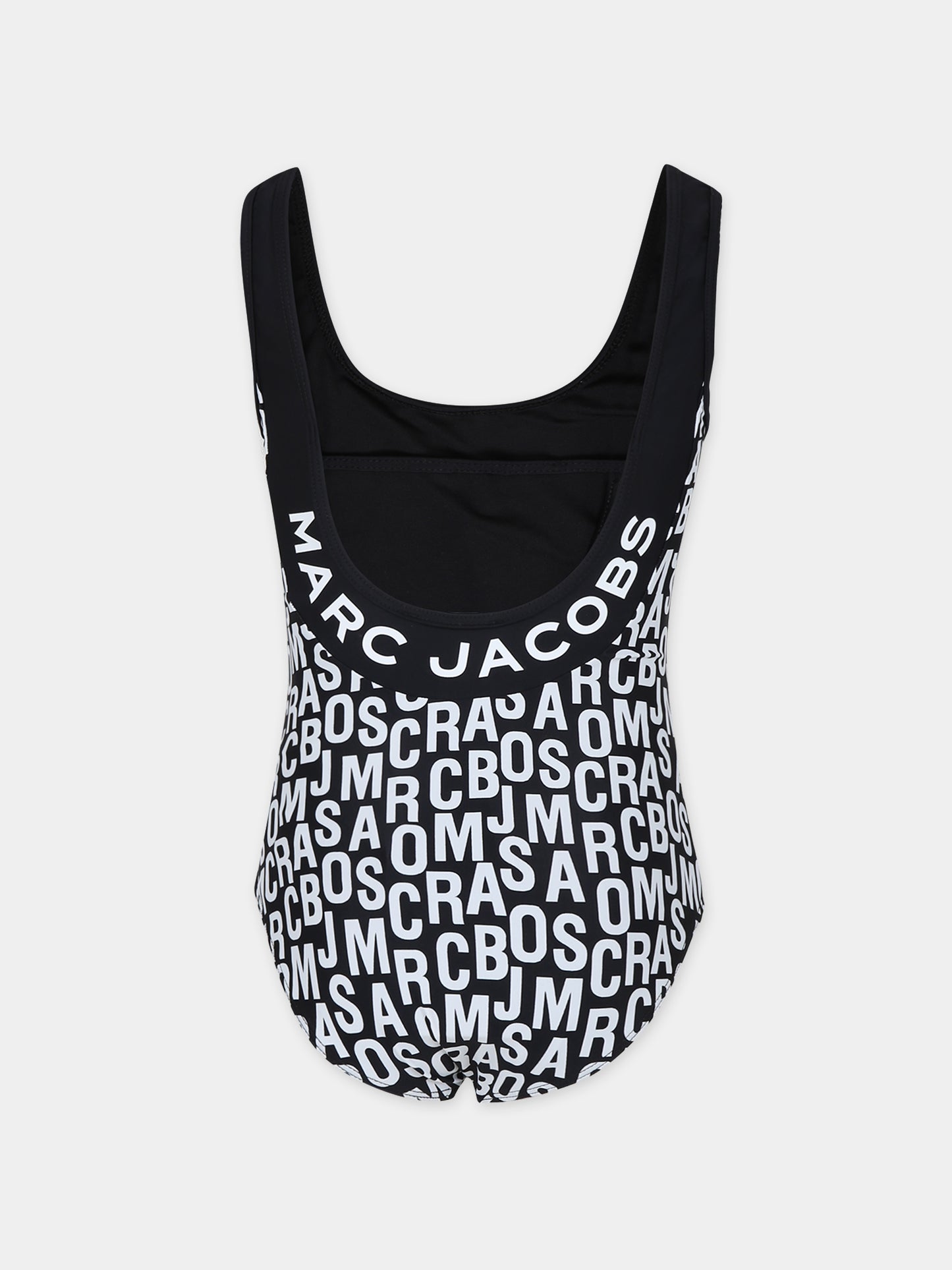 Costume intero nero per bambina con logo,Marc Jacobs,W60056 09B