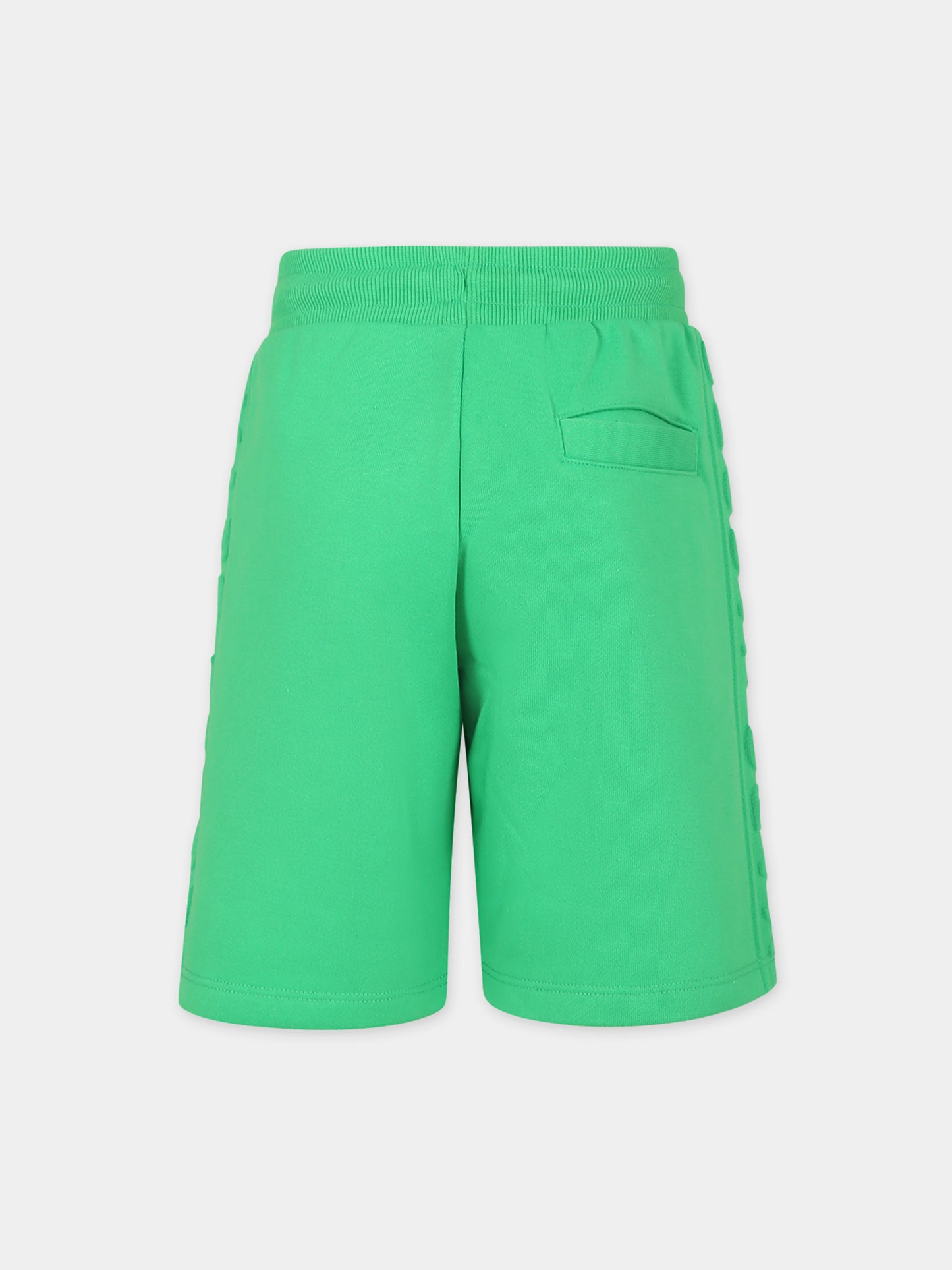 Shorts verdi per bambino con logo,Marc Jacobs,W60017 68G