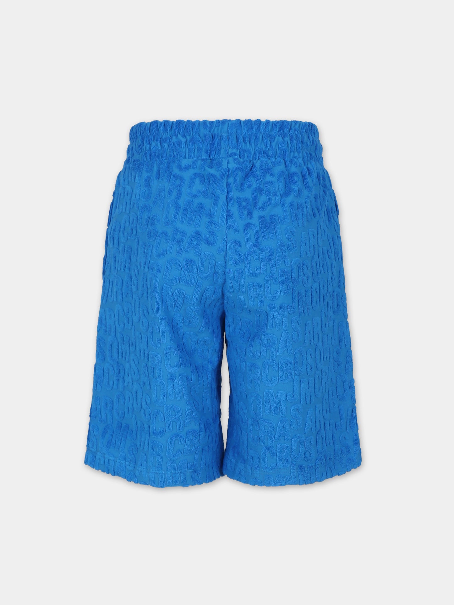 Shorts blu per bambino con logo,Marc Jacobs,W60095 873