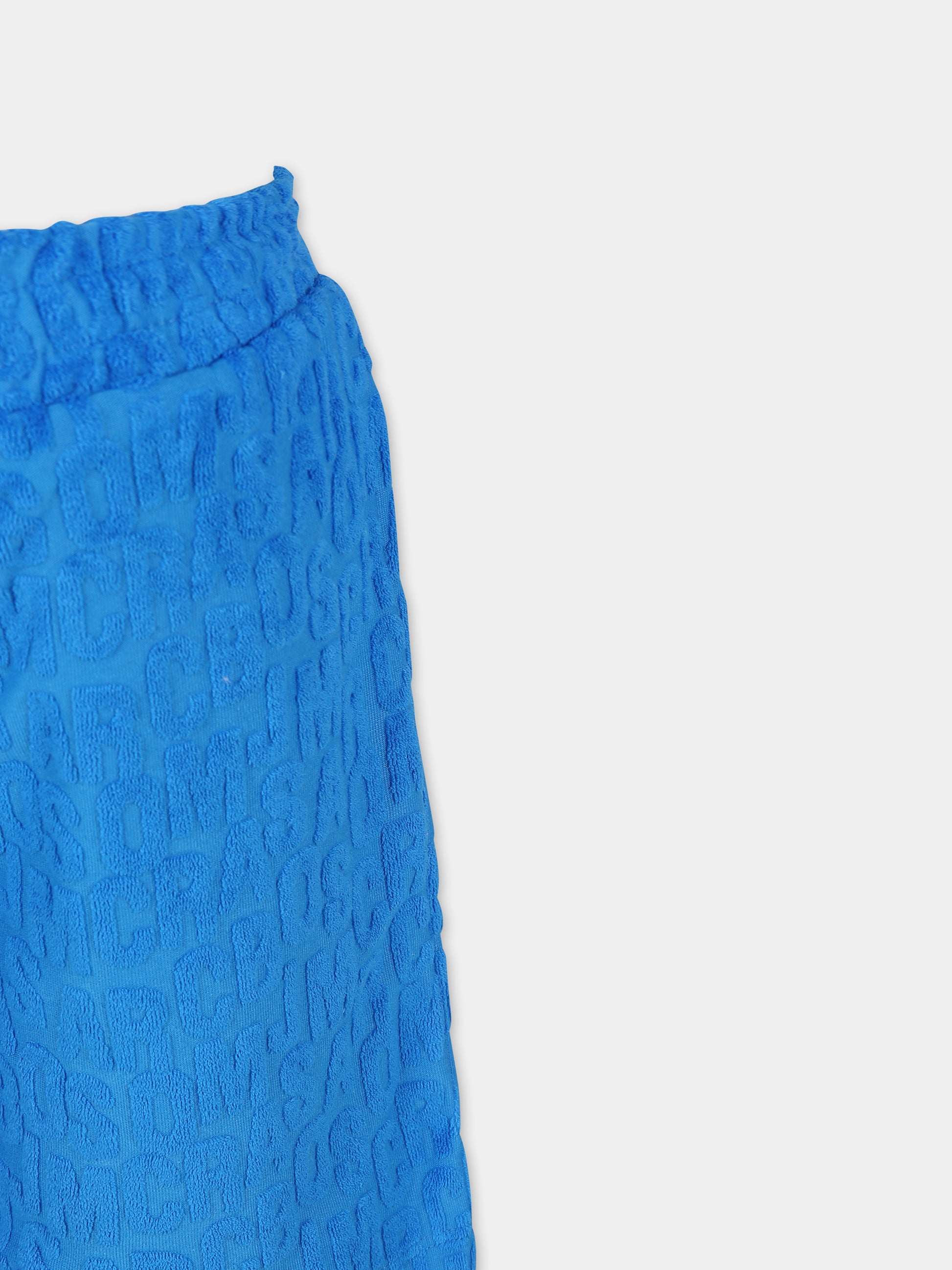 Shorts blu per bambino con logo,Marc Jacobs,W60095 873