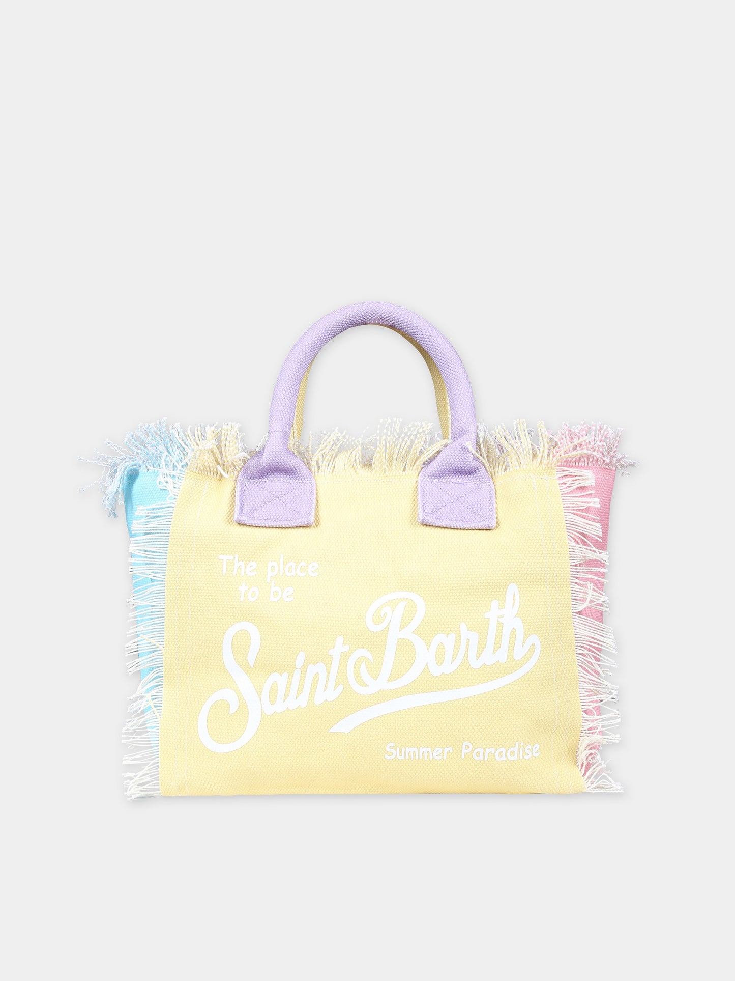 Borsa mare multicolor per bambina con logo,Mc2 Saint Barth,COL0001 01047F