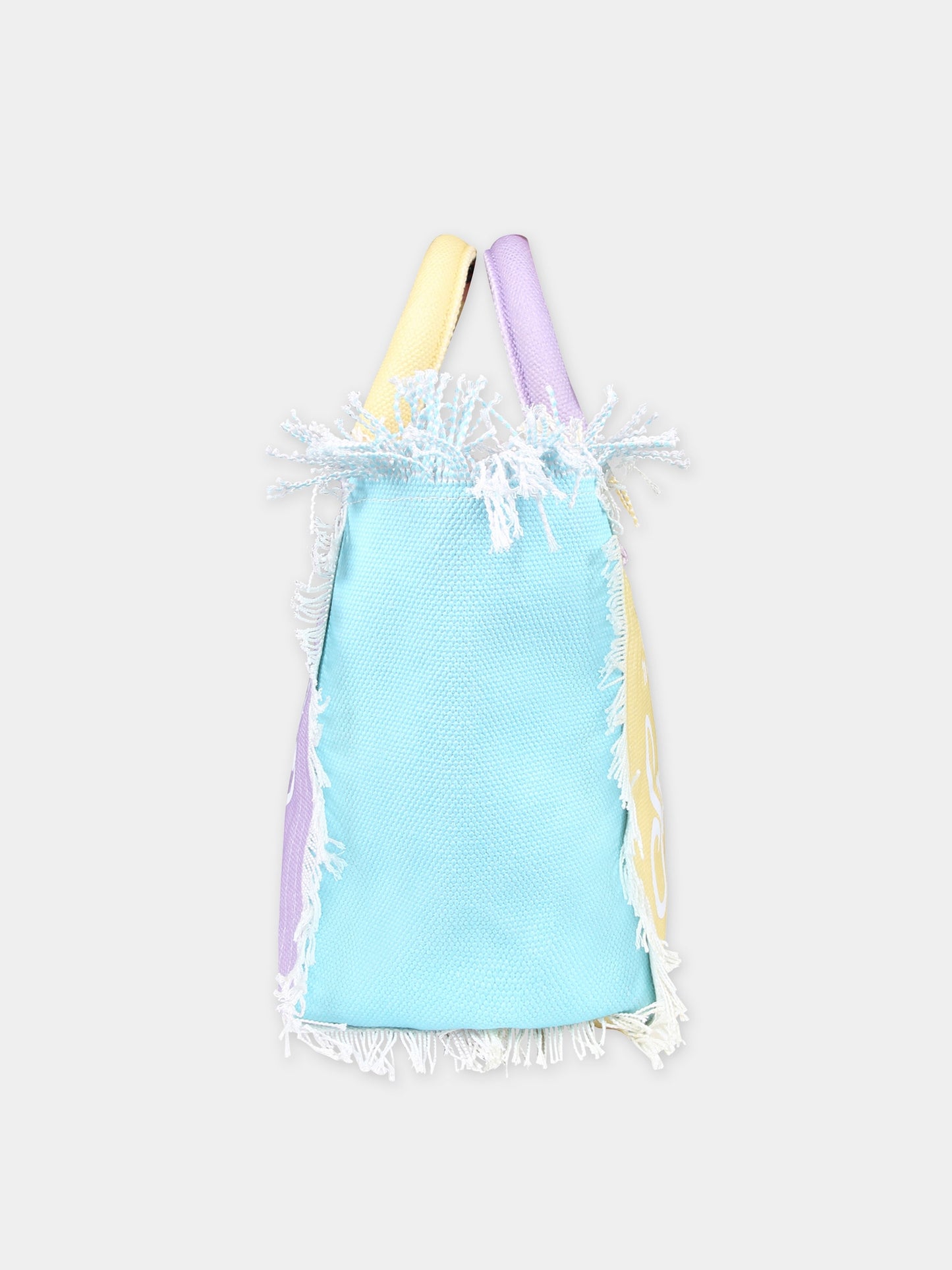 Borsa mare multicolor per bambina con logo,Mc2 Saint Barth,COL0001 01047F