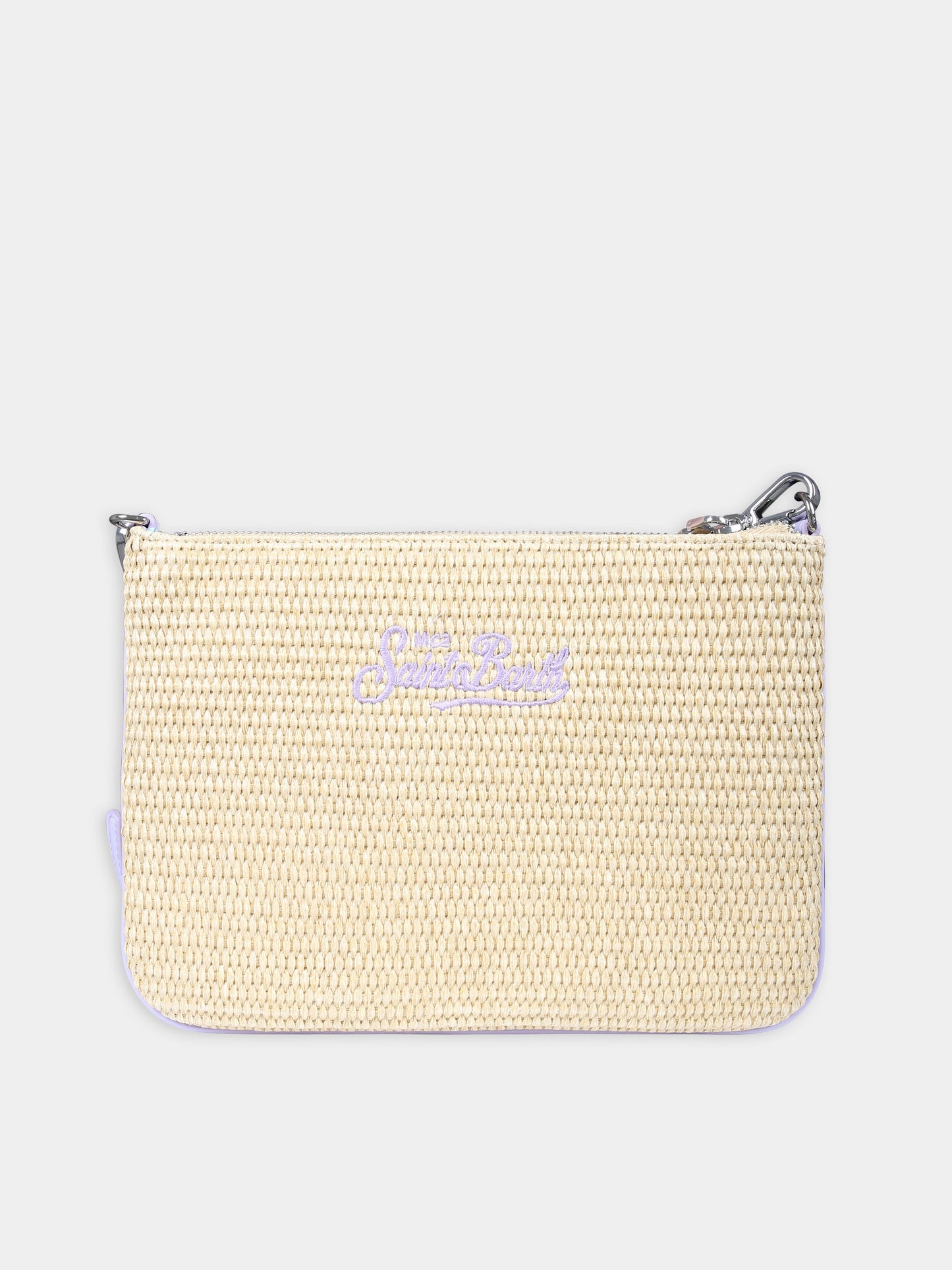 Pochette beige per bambina con strass e logo,Mc2 Saint Barth,PAR0021 00057F