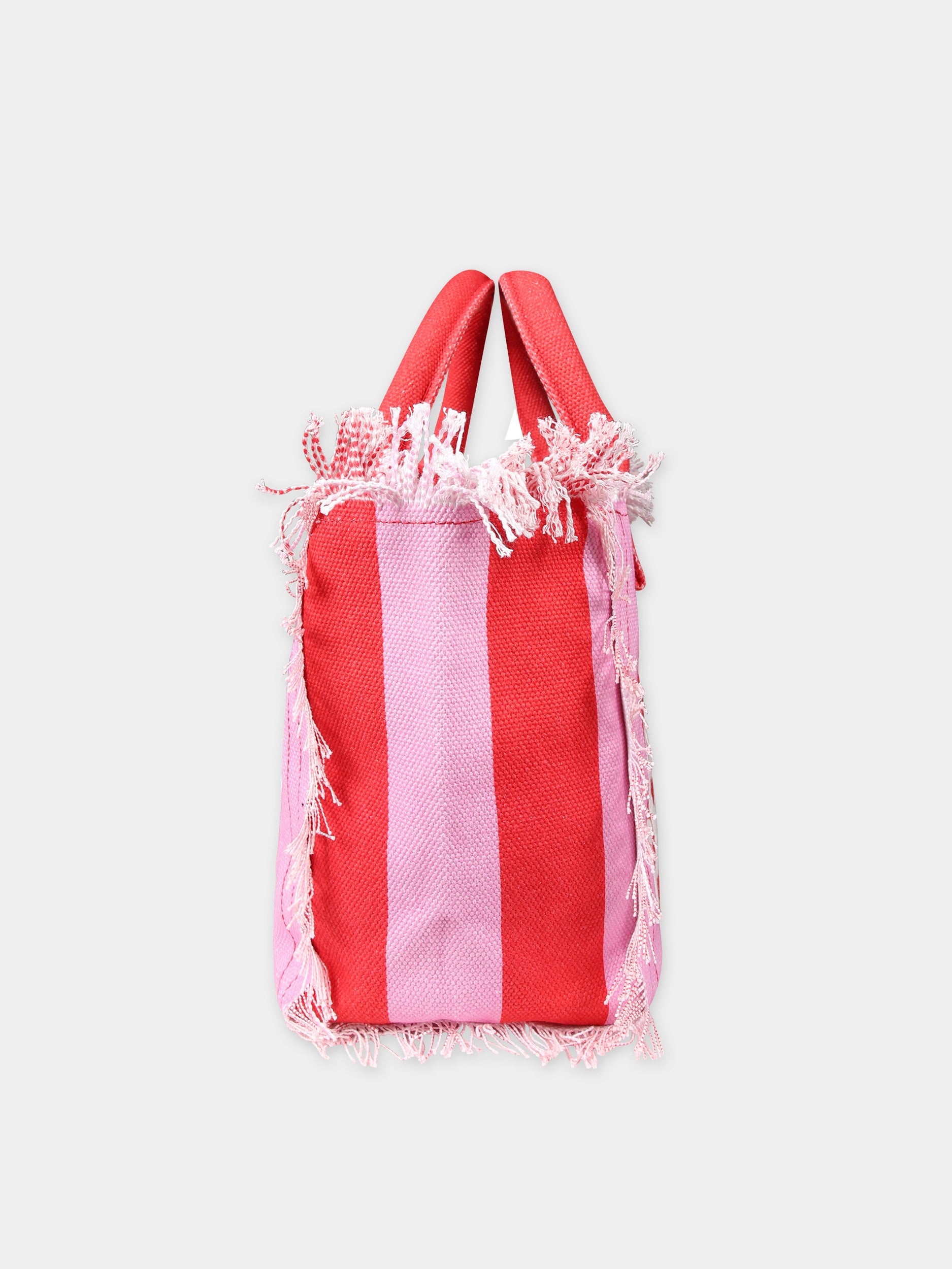 Borsa mare rossa per bambina con logo,Mc2 Saint Barth,COL0001 00169F