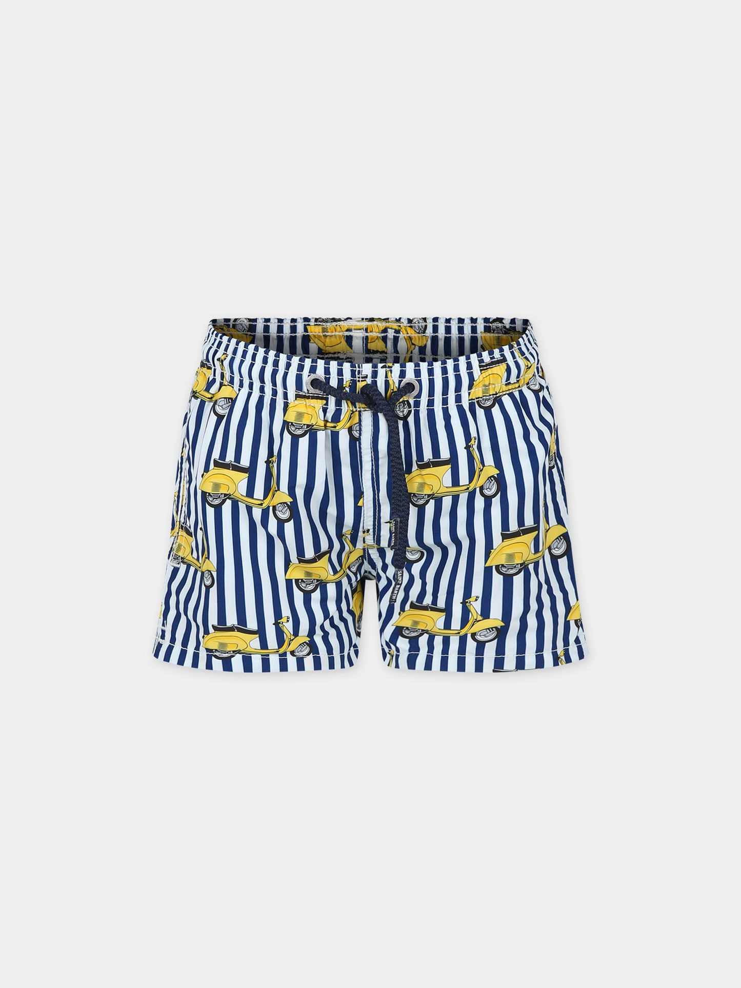 Boxer mare blu per bambino con stampa Vespa,Mc2 Saint Barth,JEA0001 03211F