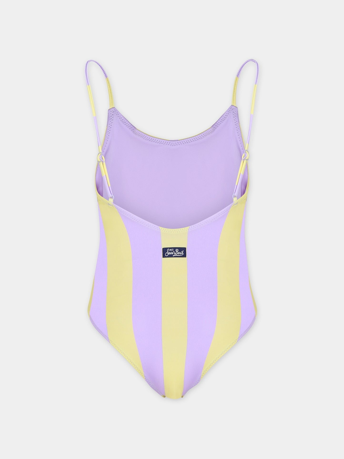 Costume intero viola per bambina con logo,Mc2 Saint Barth,CEC0005 00170F
