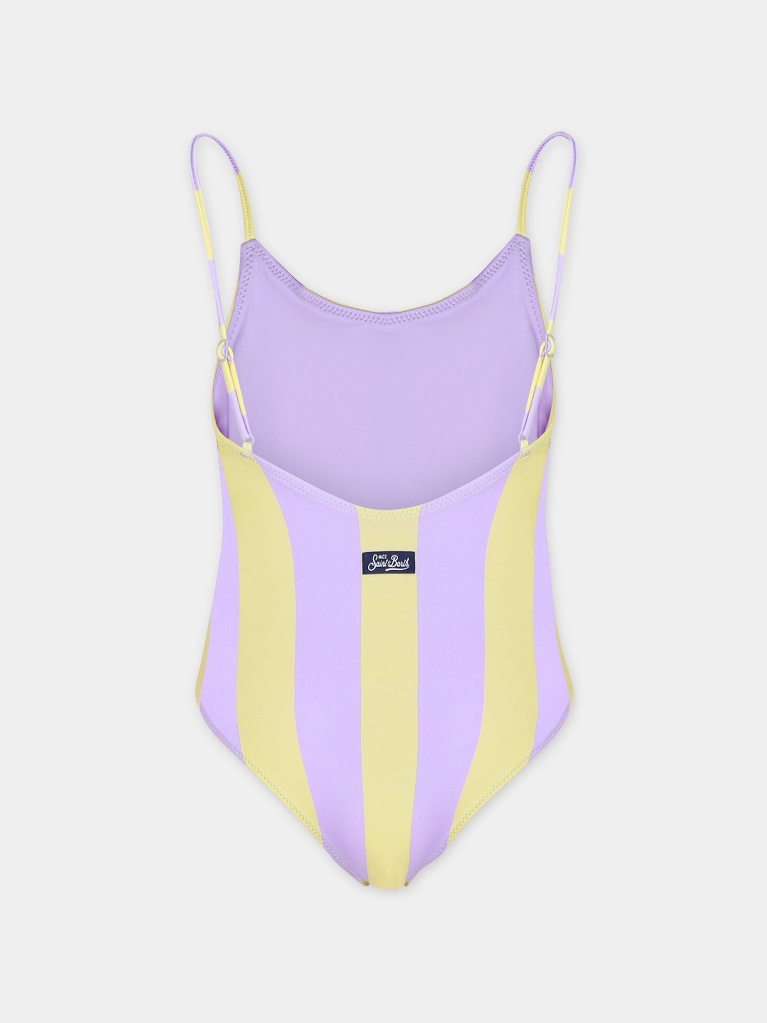 Costume intero viola per bambina con logo,Mc2 Saint Barth,CEC0005 00170F