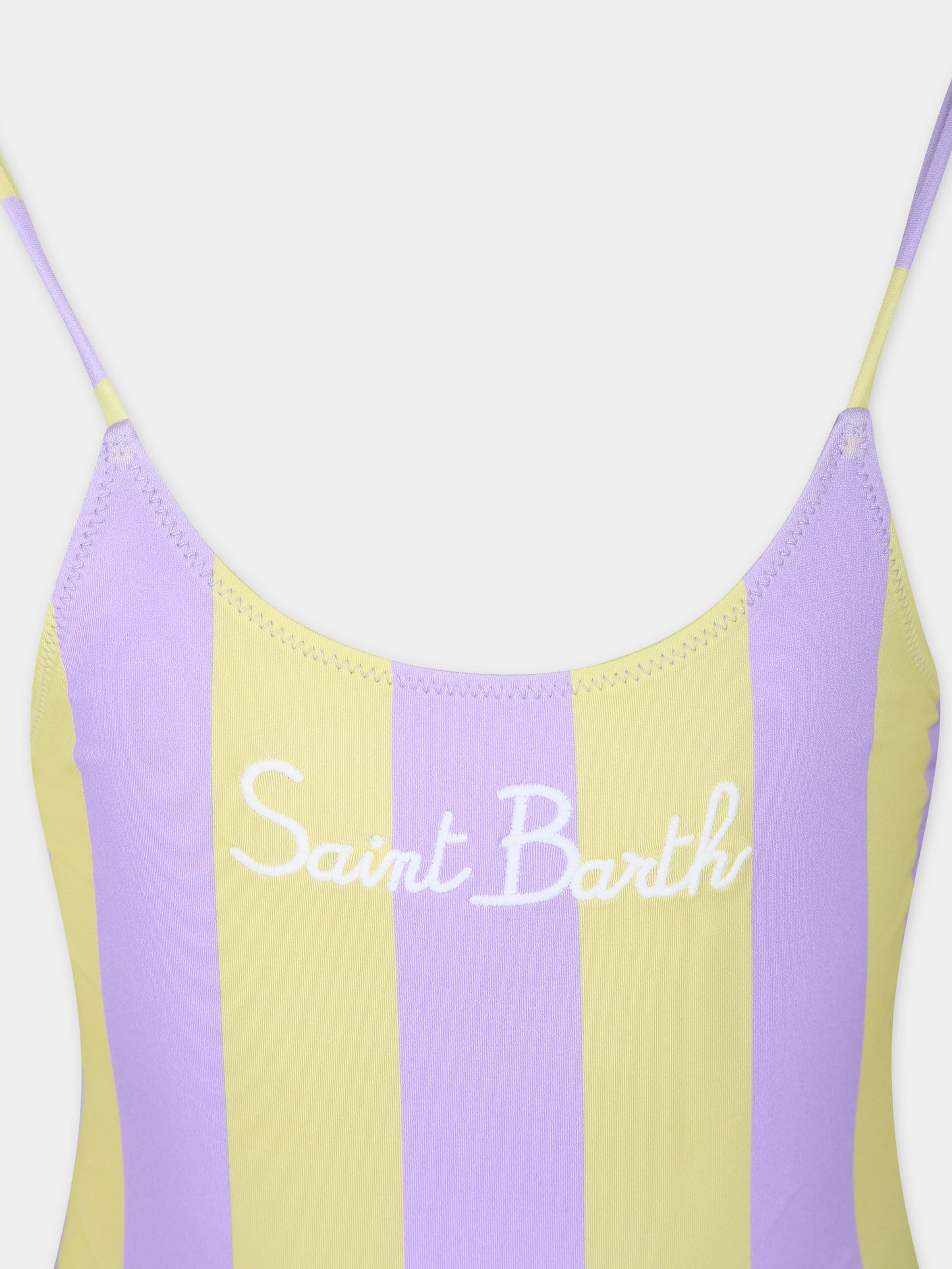 Costume intero viola per bambina con logo,Mc2 Saint Barth,CEC0005 00170F