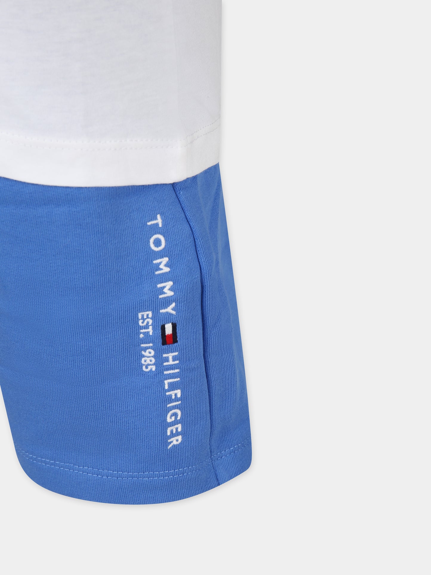 Completo bianco per bambino con logo,Tommy Hilfiger Junior,24STHKB0KB08829J C30