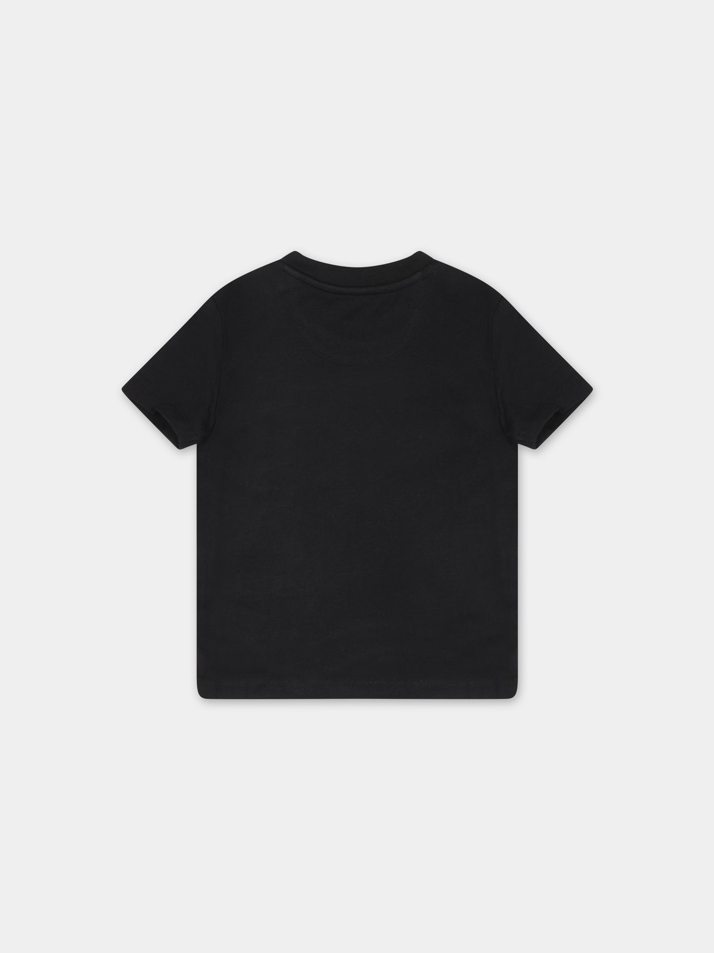T-shirt nera per neonato con logo,Calvin Klein Kids,24SCKIN0IN00001 BEH