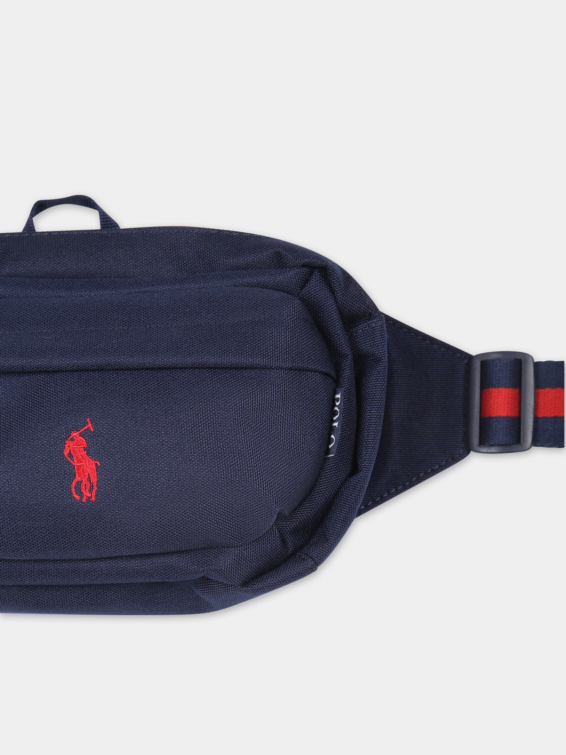 Marsupio blu per bambini con cavallino,Ralph Lauren Kids,23WRL9AR012 BCV