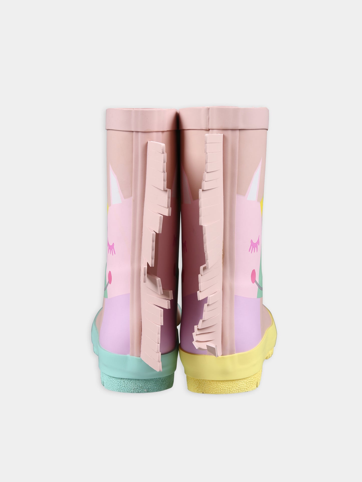 Stivali da pioggia rosa per bambina con unicorni,Stella Mccartney Kids,TT0A96 Z0234 505