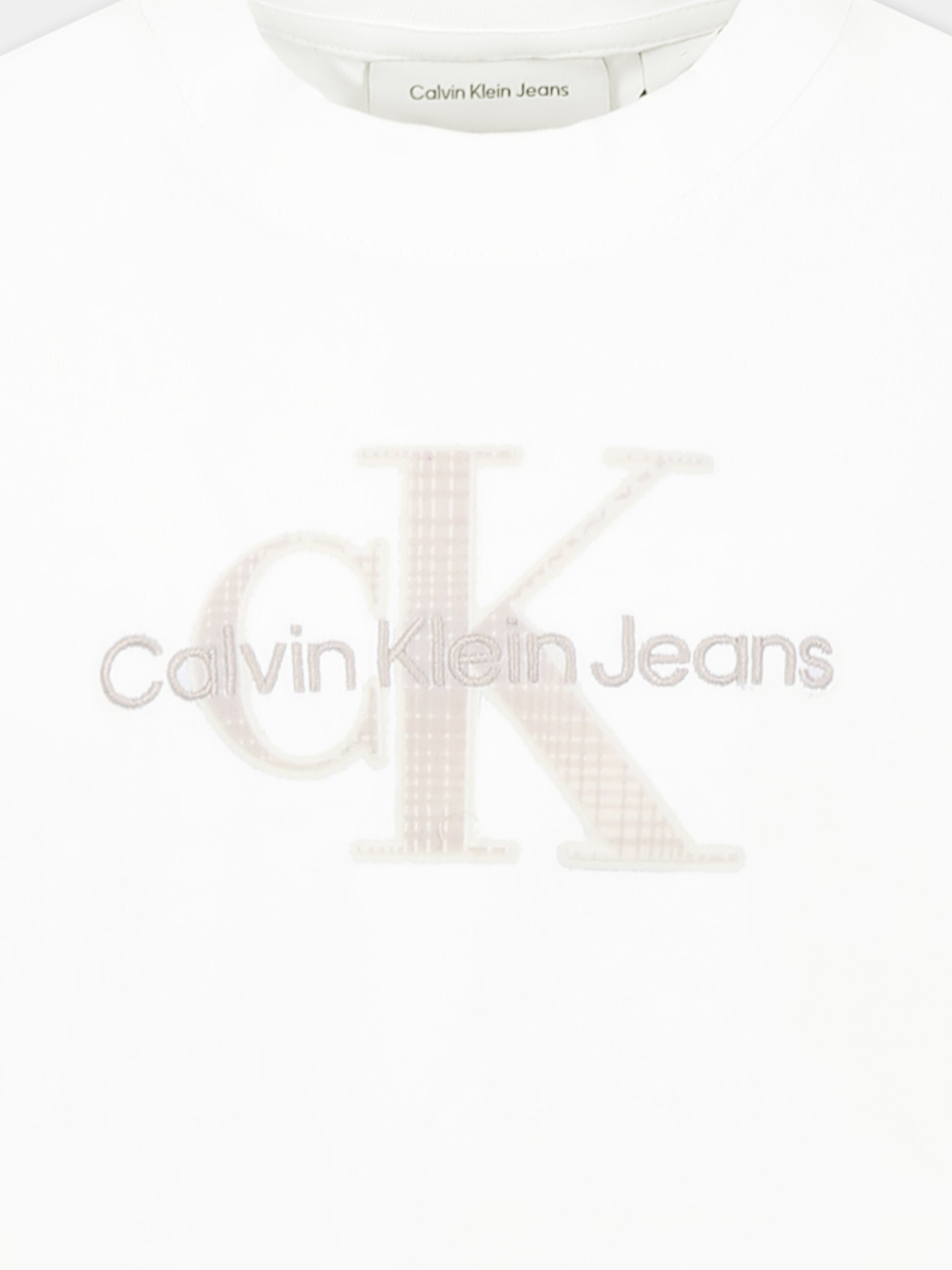 T-shirt bianca per bambina con logo,Calvin Klein Kids,24F CKIB0IB02359J IB0IB02359 YAF