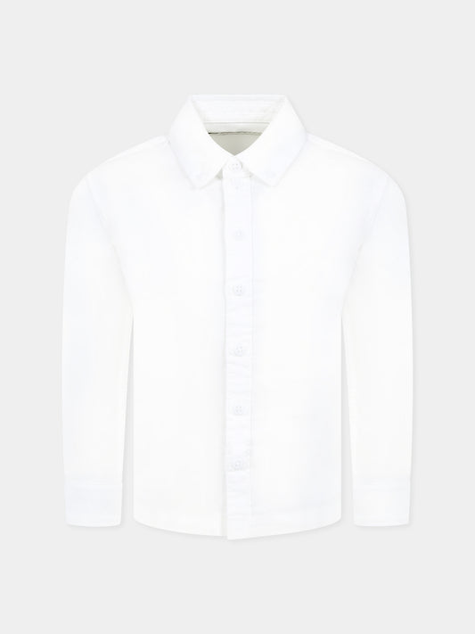 Camicia bianca per bambino con logo,Calvin Klein Kids,24F CKIB0IB02392J IB0IB02392 YAF