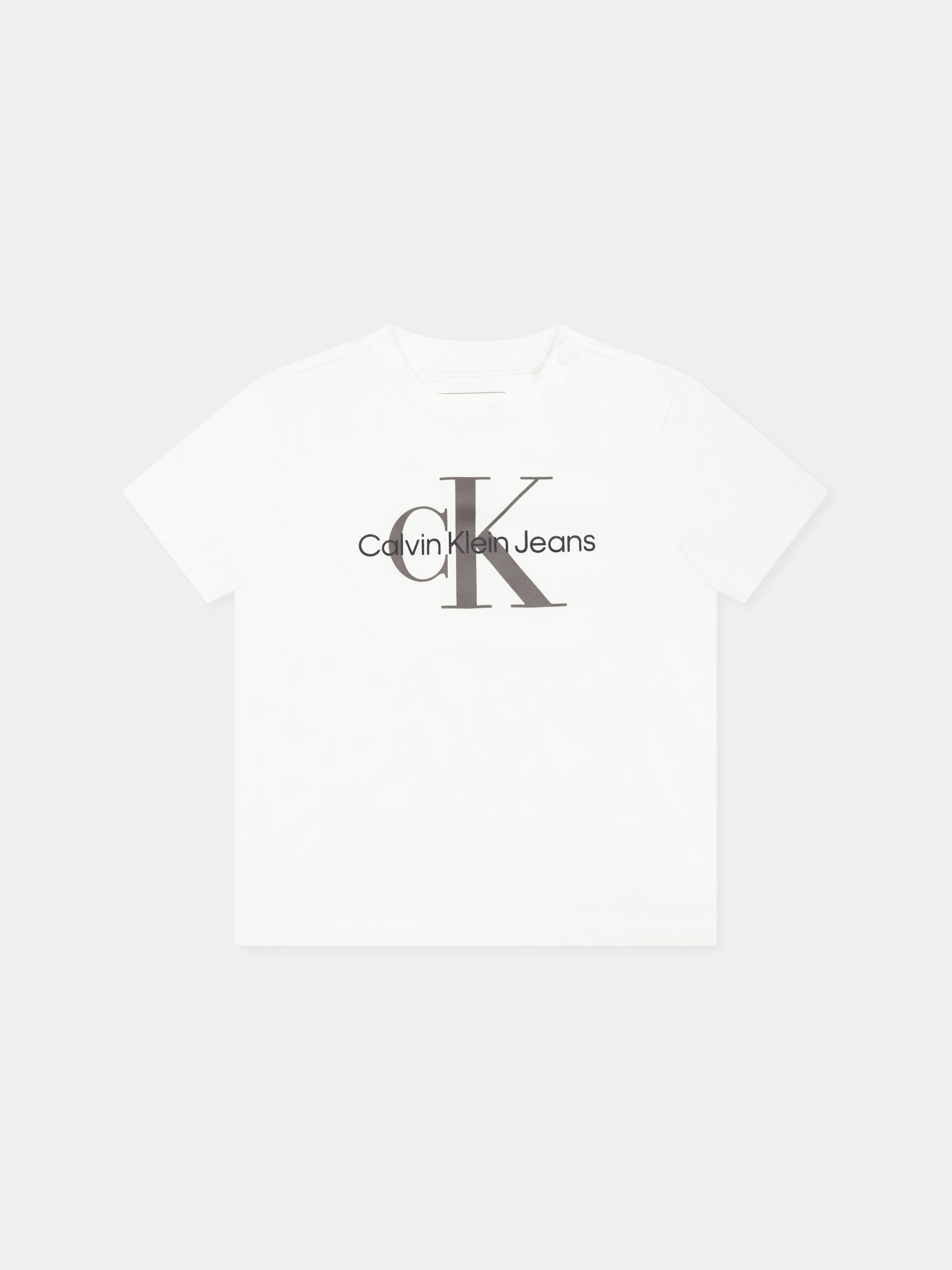 Completo marrone per neonati con logo,Calvin Klein Kids,24F CKIN0IN00011J IN0IN00011 GU1