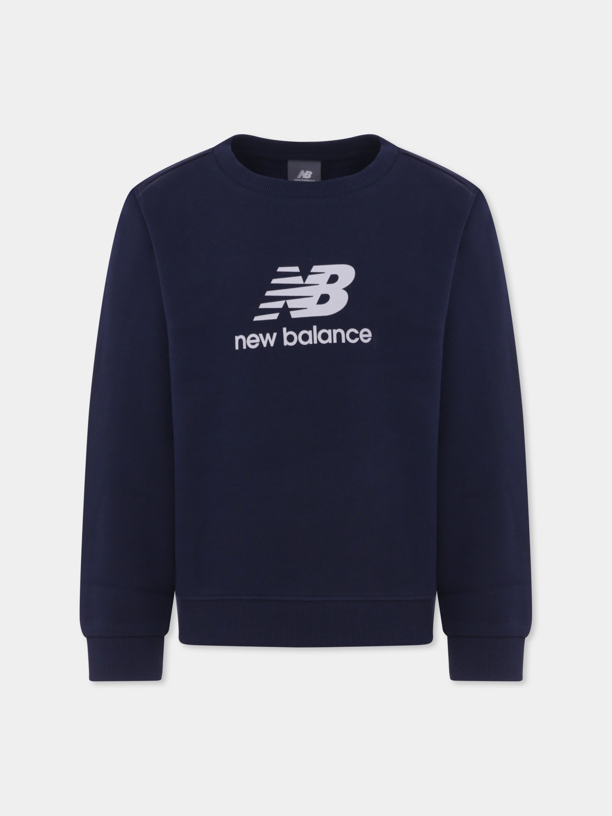 Felpa blu per bambino con logo,New Balance,25S NBLAKB0224 LAKB0224 NNY