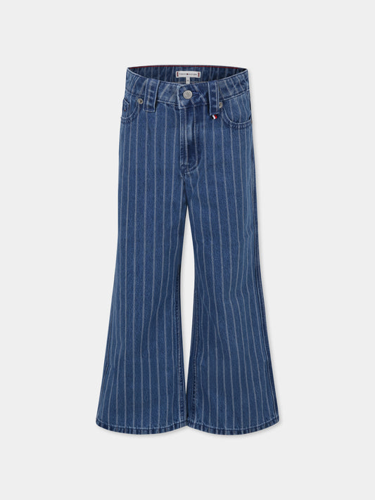 Jeans denim per bambina con bandierina,Tommy Hilfiger Junior,24F THKG0KG08275J KG0KG08275 1A5
