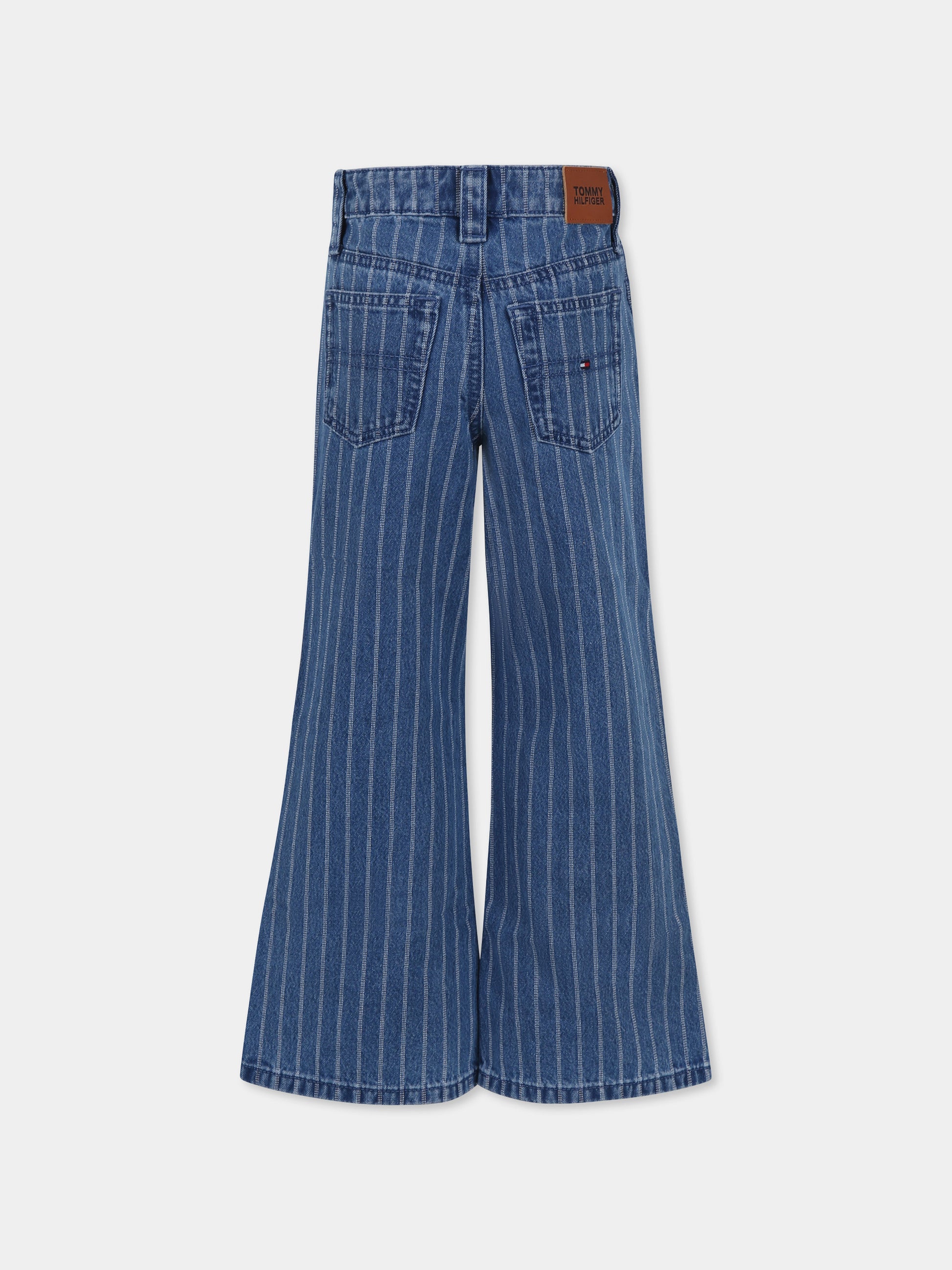 Jeans denim per bambina con bandierina,Tommy Hilfiger Junior,24F THKG0KG08275J KG0KG08275 1A5