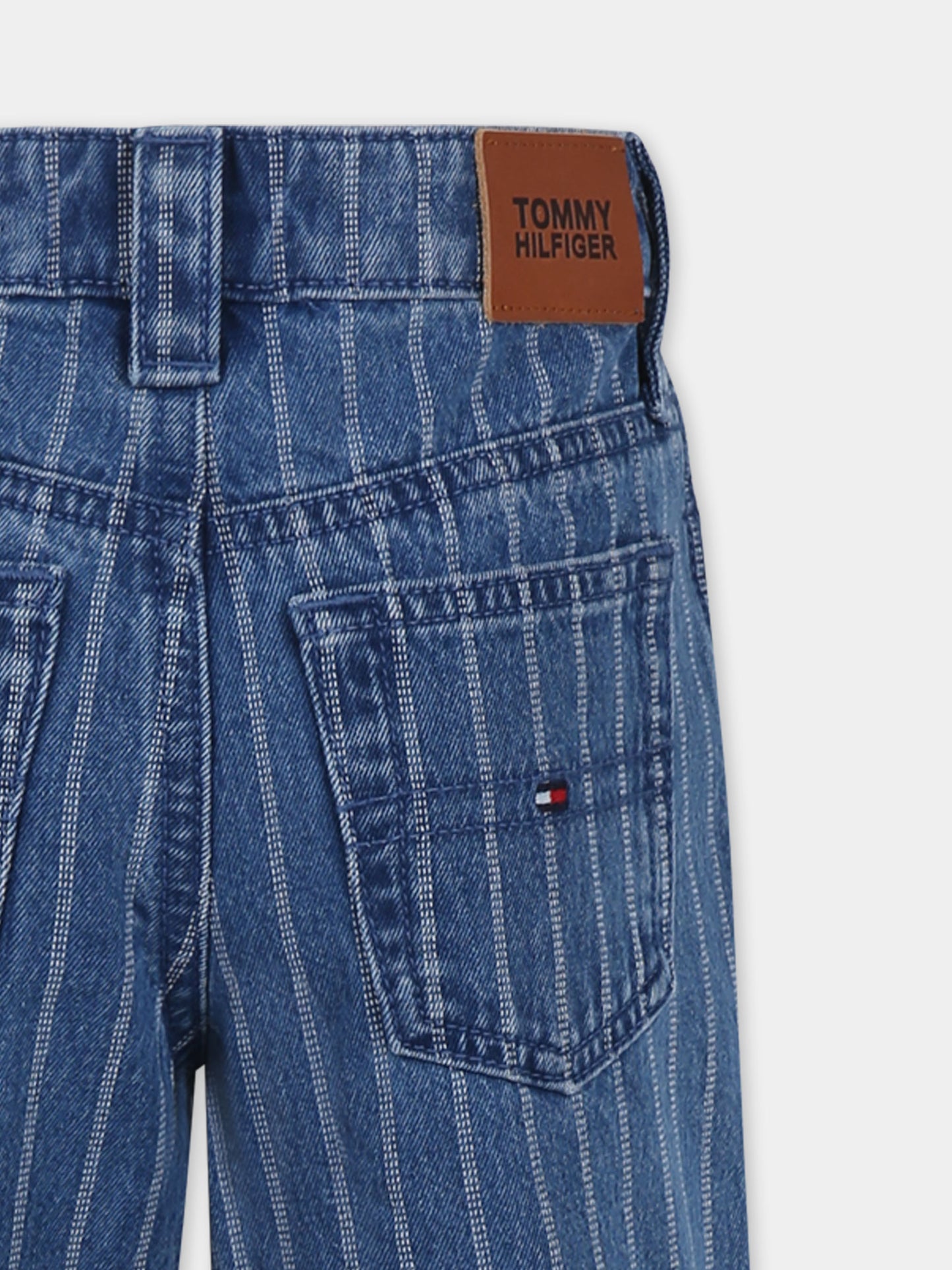 Jeans denim per bambina con bandierina,Tommy Hilfiger Junior,24F THKG0KG08275J KG0KG08275 1A5