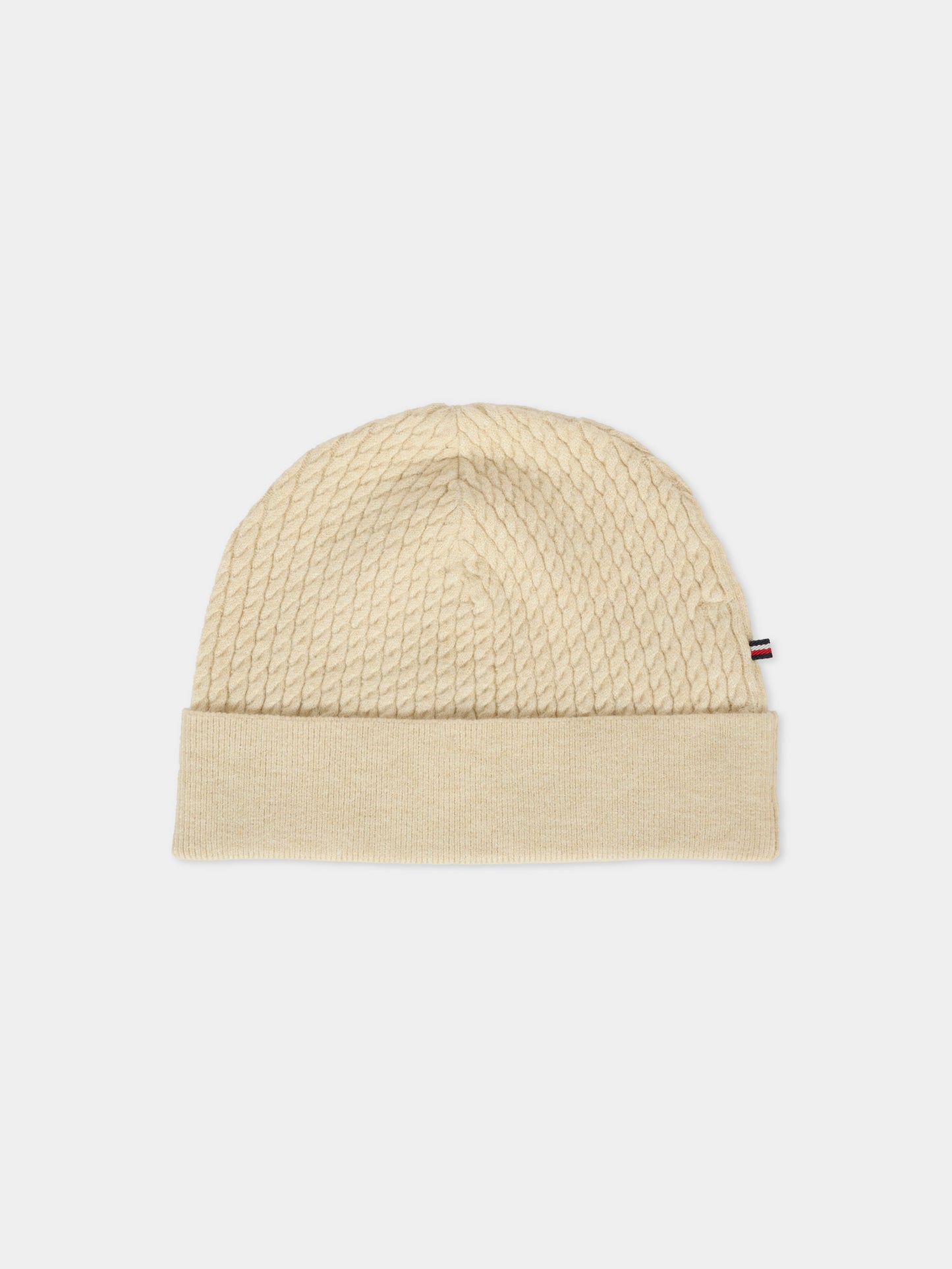 Completo nascita beige per neonati con bandierina,Tommy Hilfiger Junior,24F THKN0KN01983J KN0KN01983 GLK
