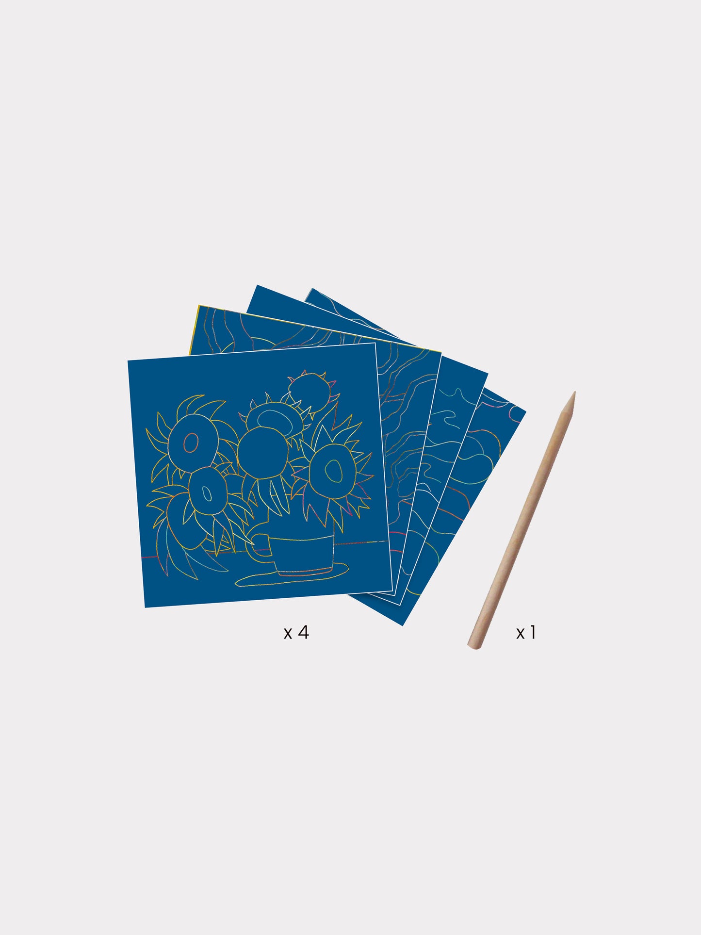 Set creativo multicolor per bambini con quadri Van Gogh,Djeco,DJ09378