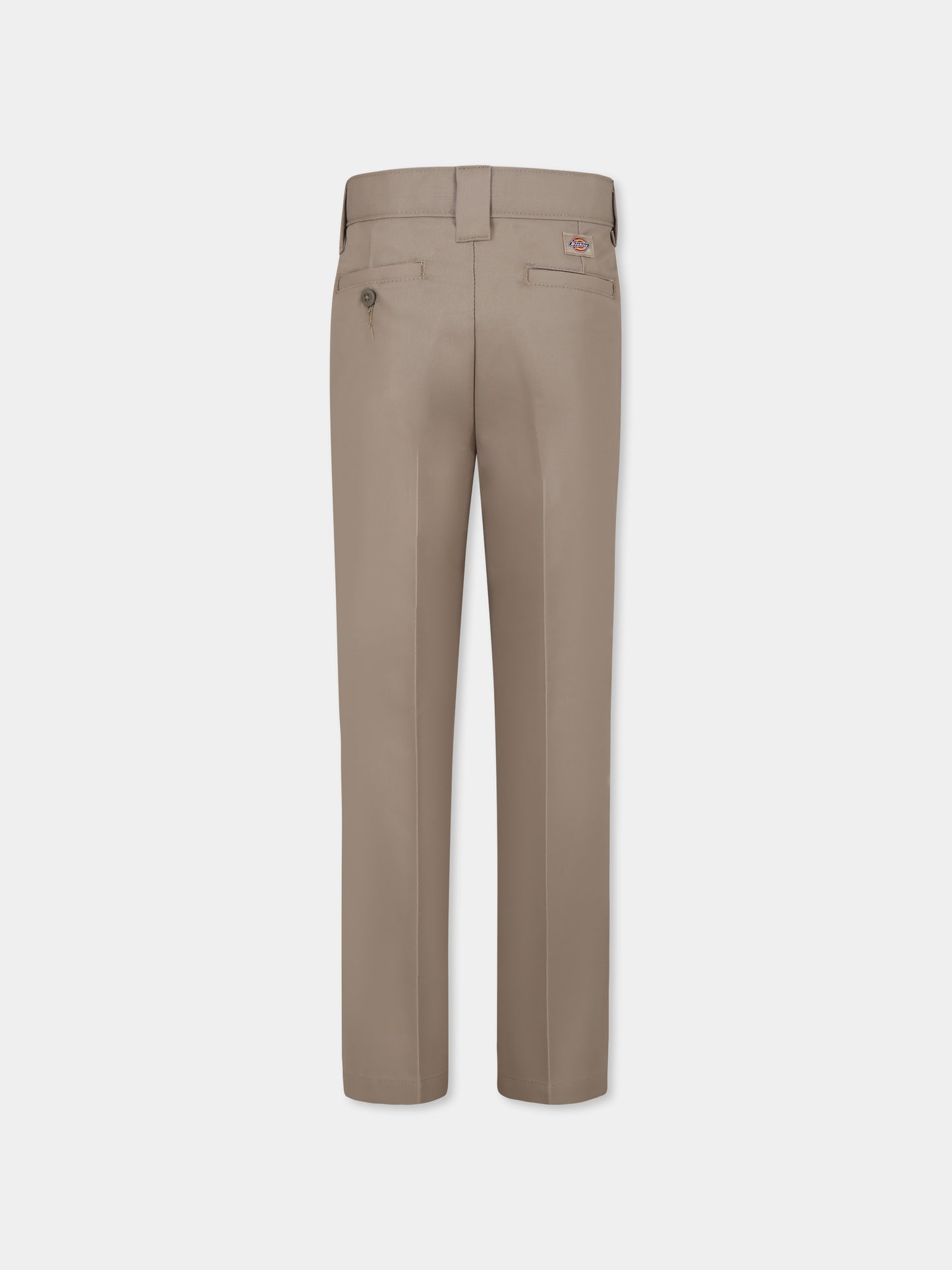 Pantaloni beige per bambino con logo,Dickies,DKDQP8740DS1
