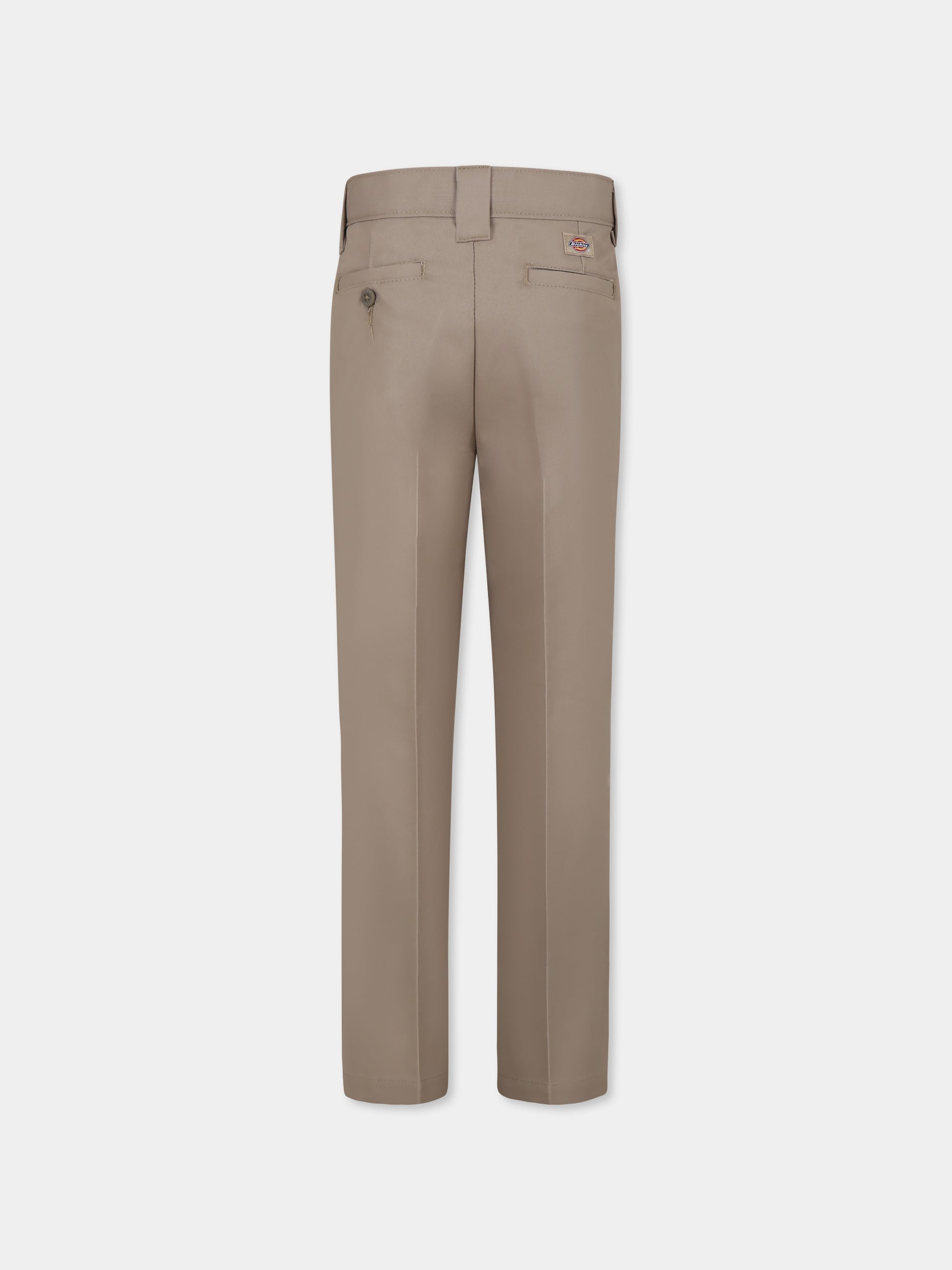 Pantaloni beige per bambino con logo,Dickies,DKDQP8740DS1