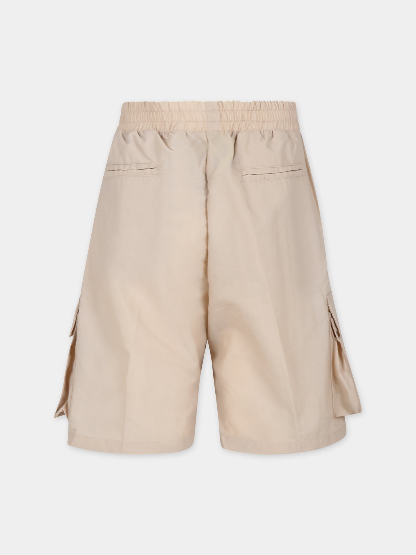 Shorts beige per bambino con smile,Barrow,S4BKJUBE045 092