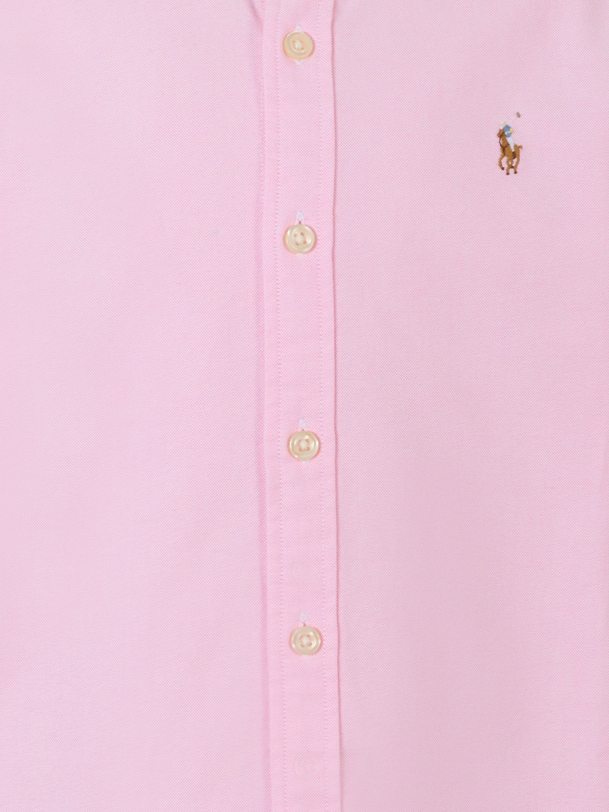 Camicia rosa per bambina con cavallino,Ralph Lauren Kids,929954002 BATH PINK