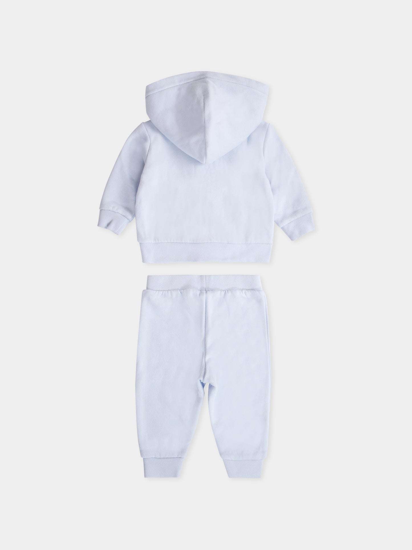 Light blue suit for baby boy with horse