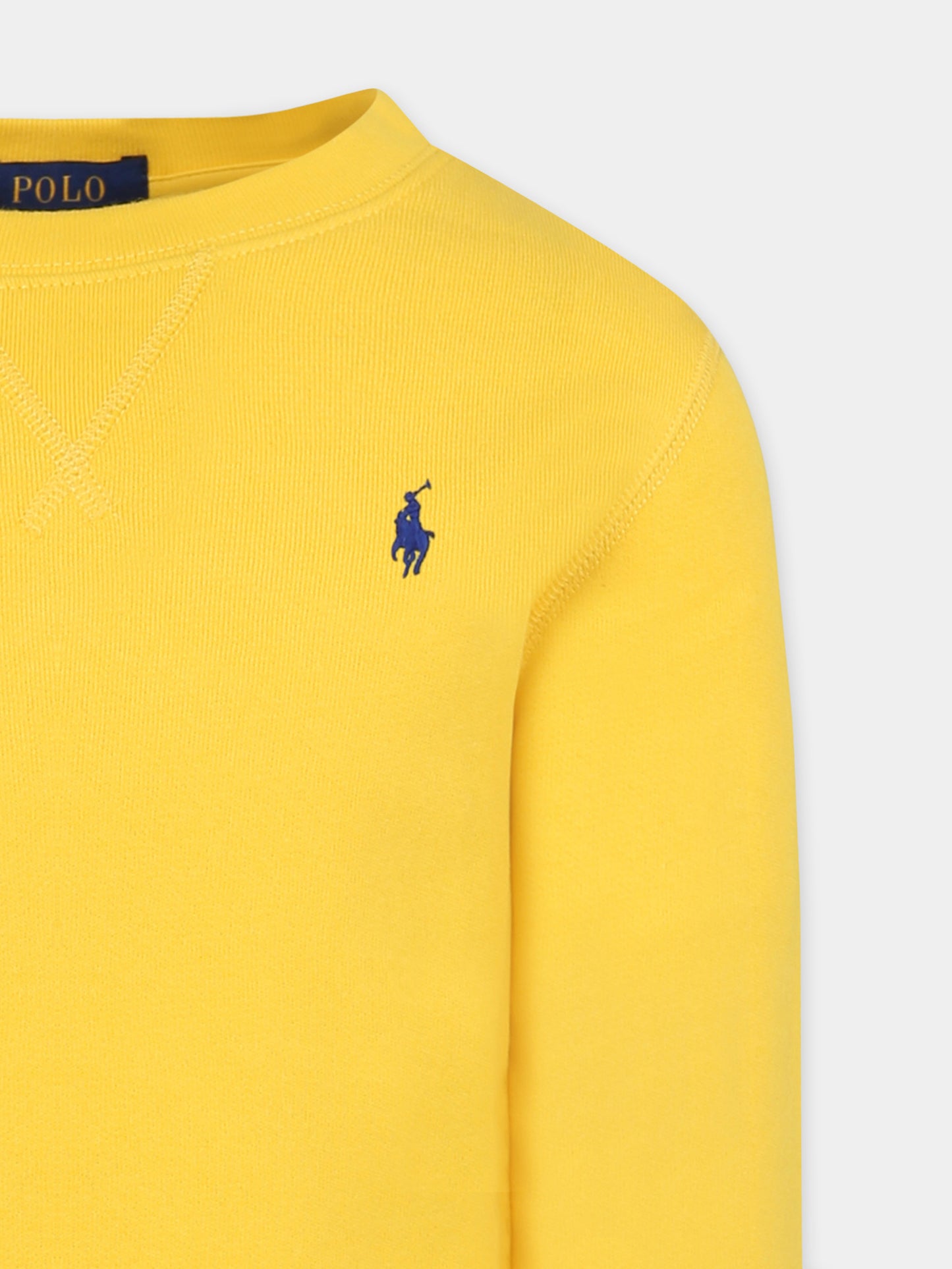 Yellow sweatshirt for boy with horse