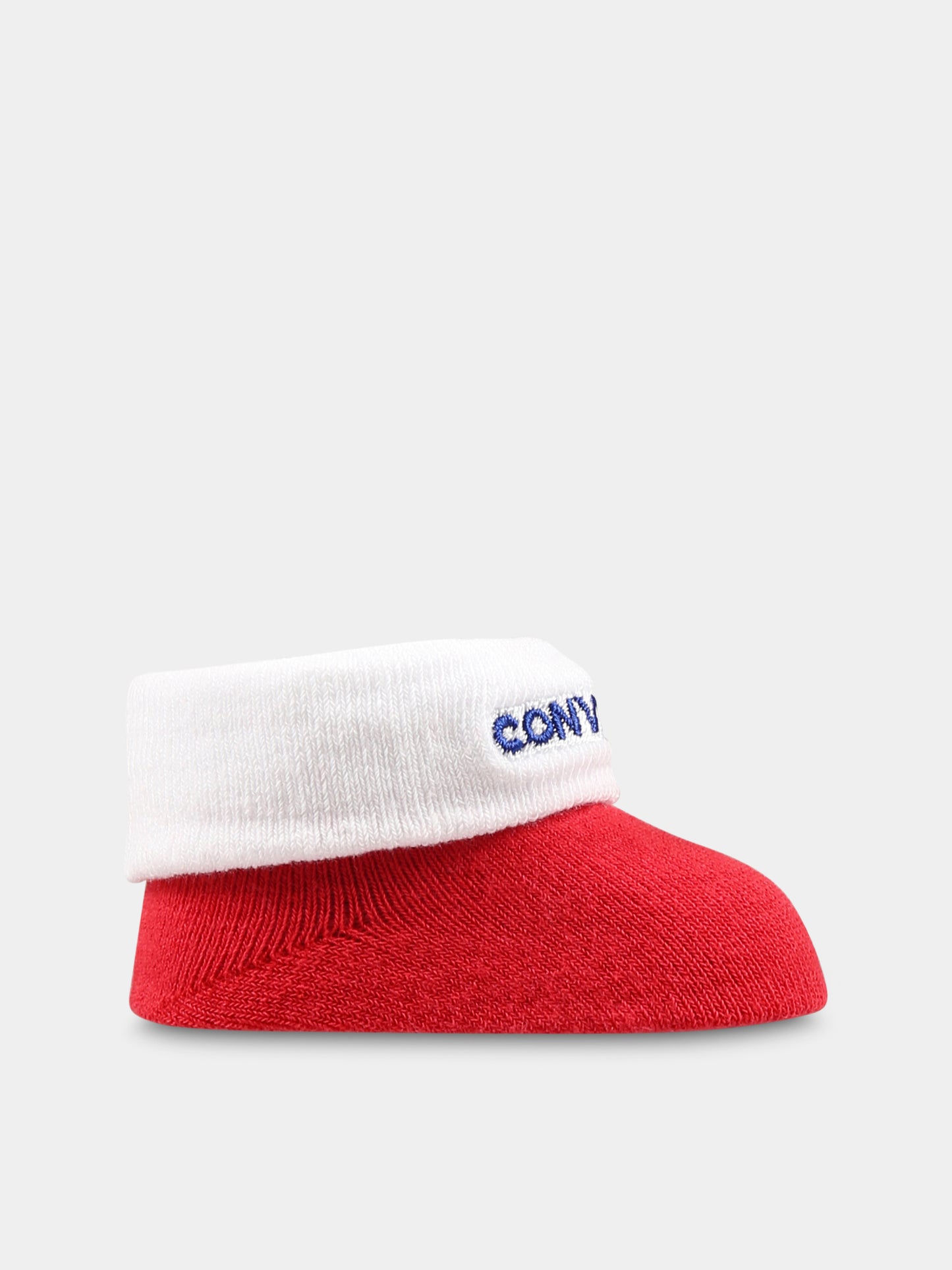 Set body rosso per neonato con logo,Converse,LC0028 F97