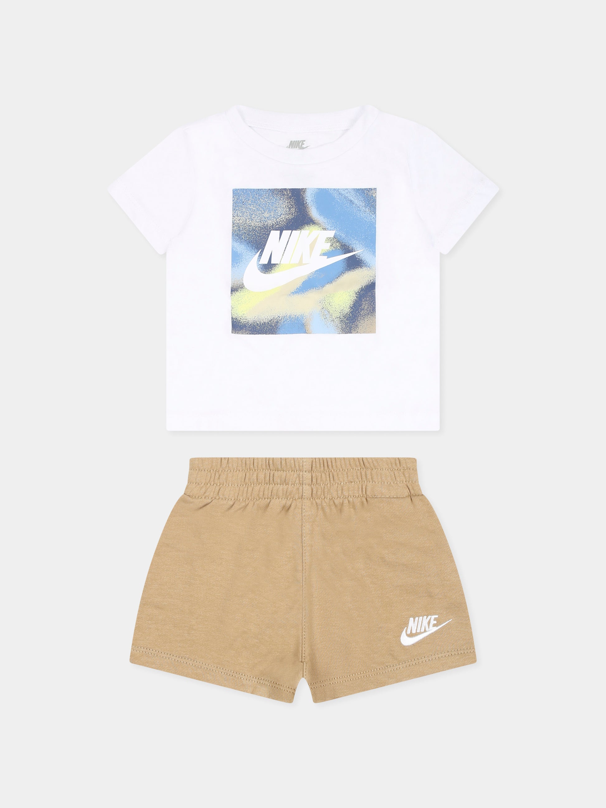 Completo multicolor per neonato con logo,Nike,66M676 X3E