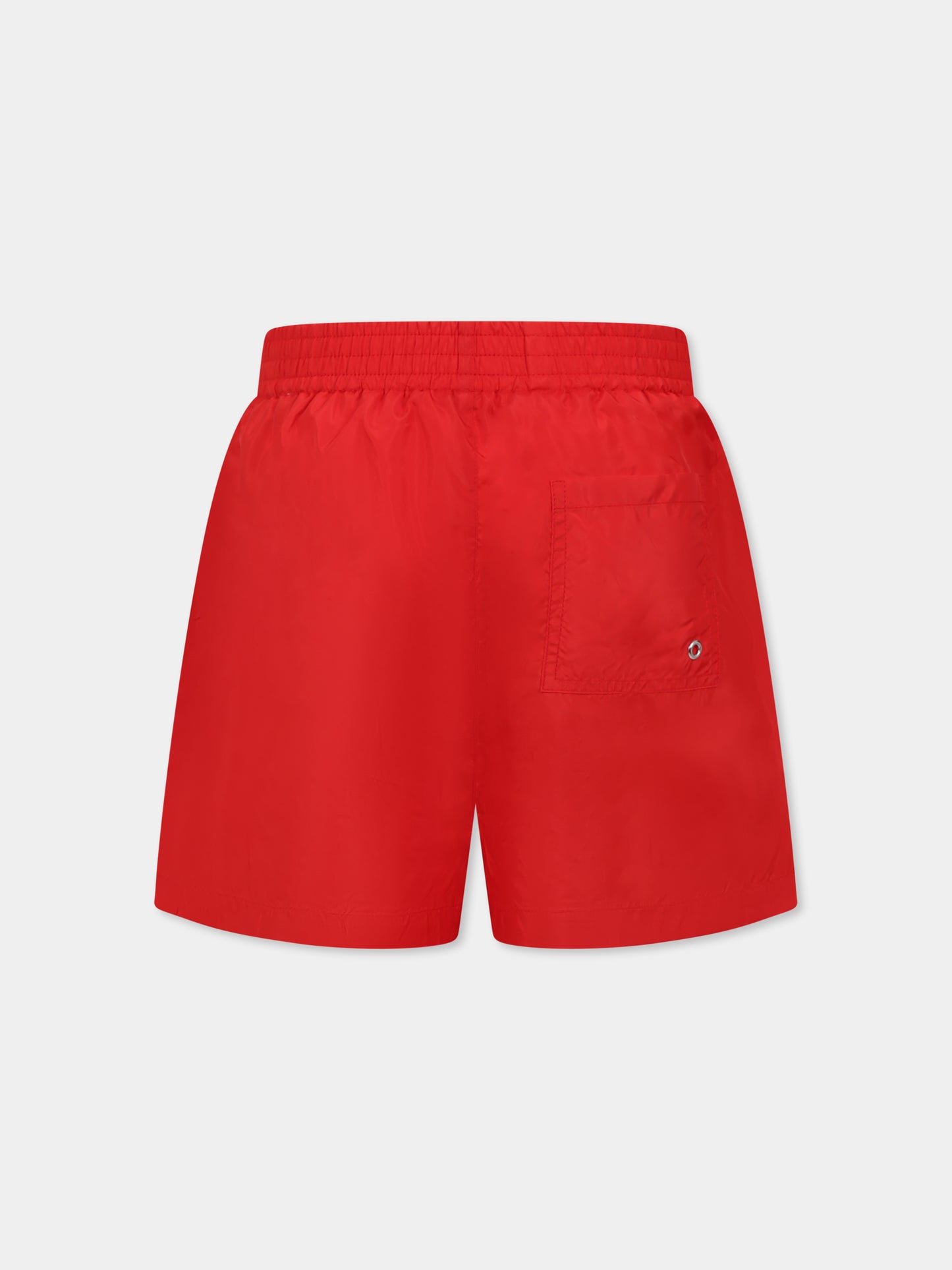 Boxer mare rossi per bambino con logo bianco,Marni Kids,M01379 M00SD MM24U 0M416