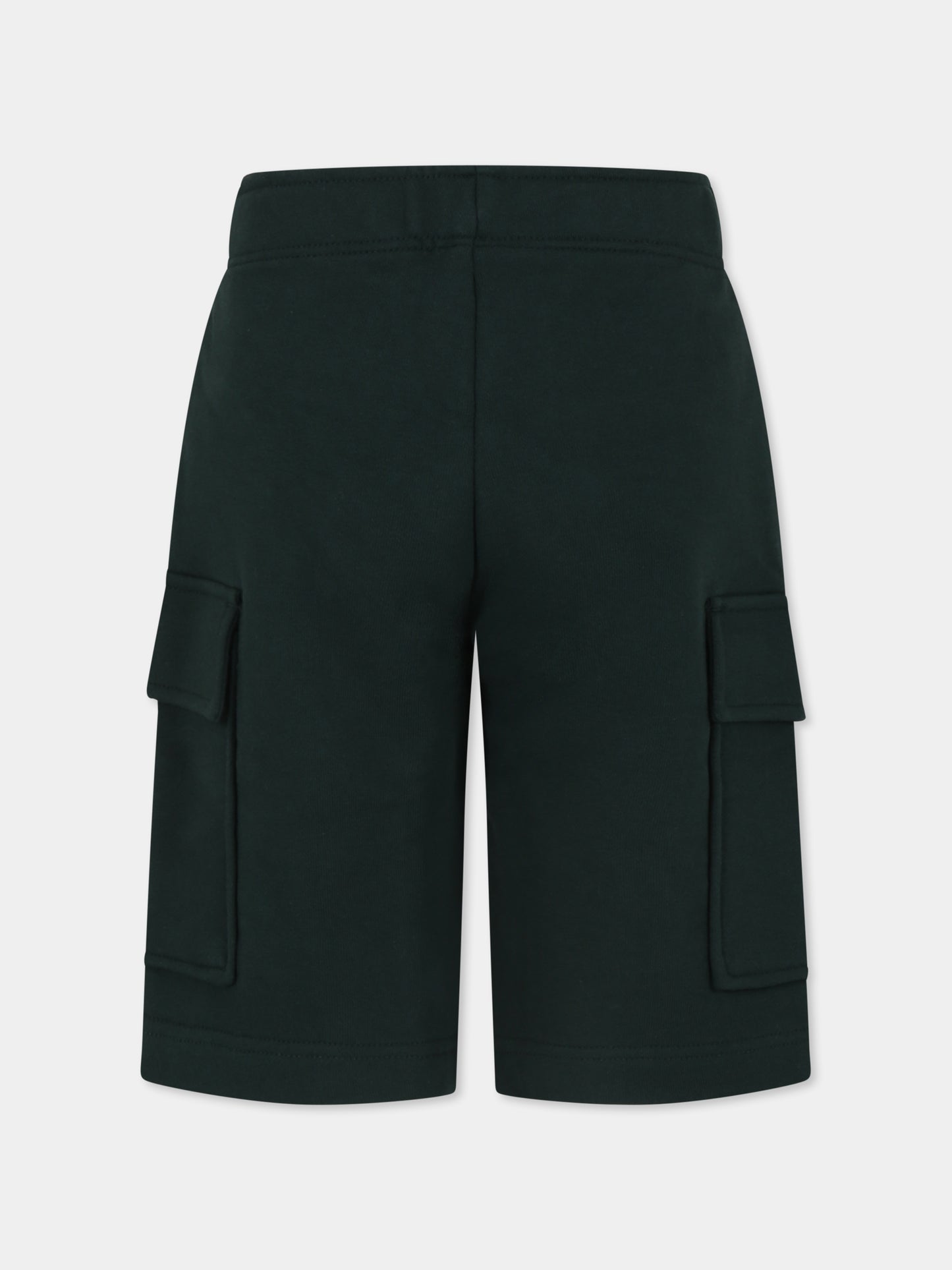 Shorts verde per bambino con coccodrillo,Lacoste,GJ7372 YZP