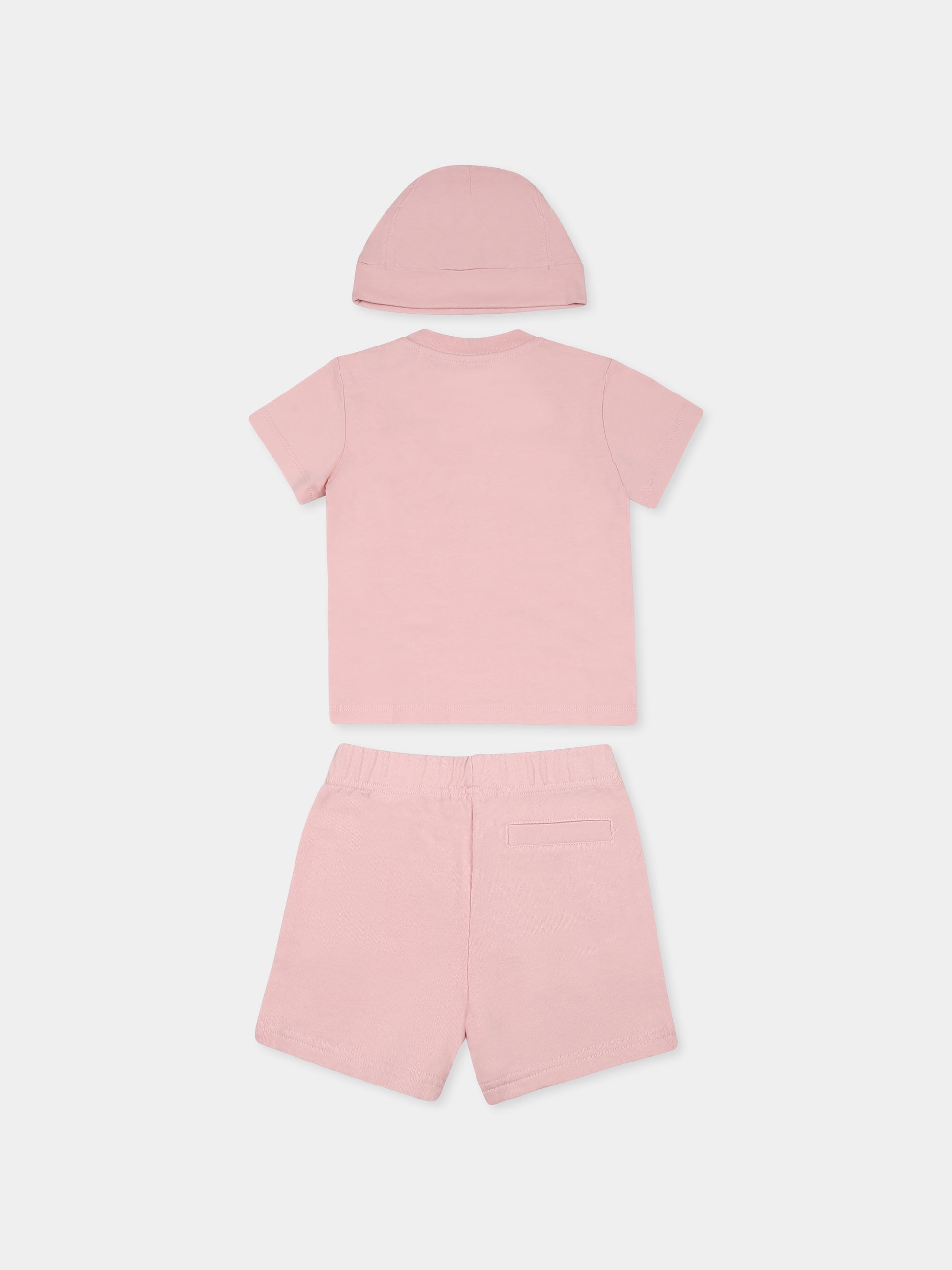 Completo nascita rosa per neonata con logo,Palm Angels,PG2X012S25JER0013103