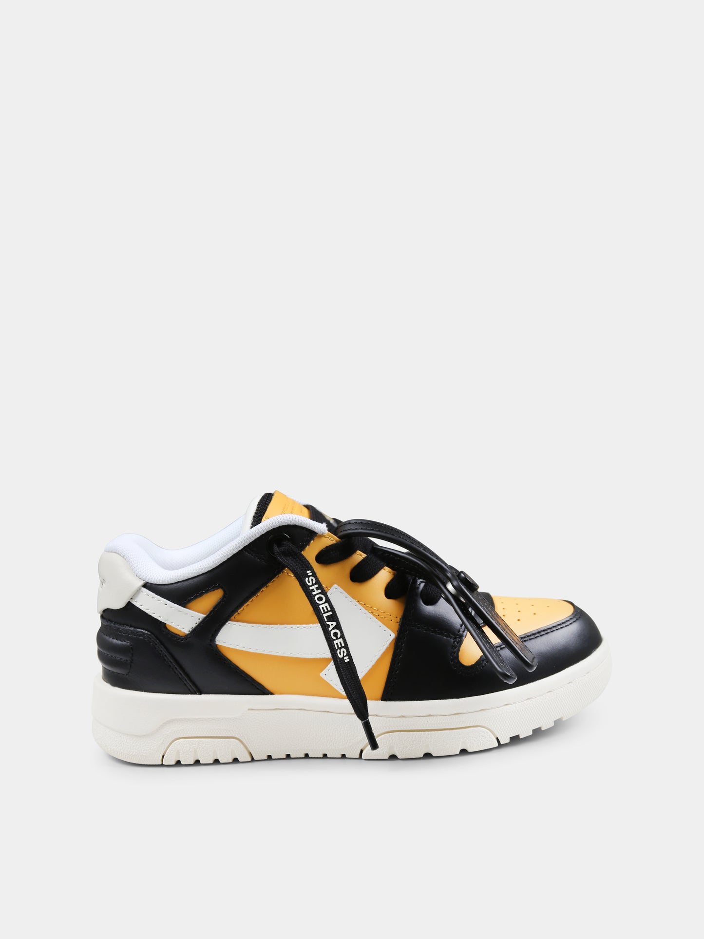 Yellow sneakers for boy with arrow