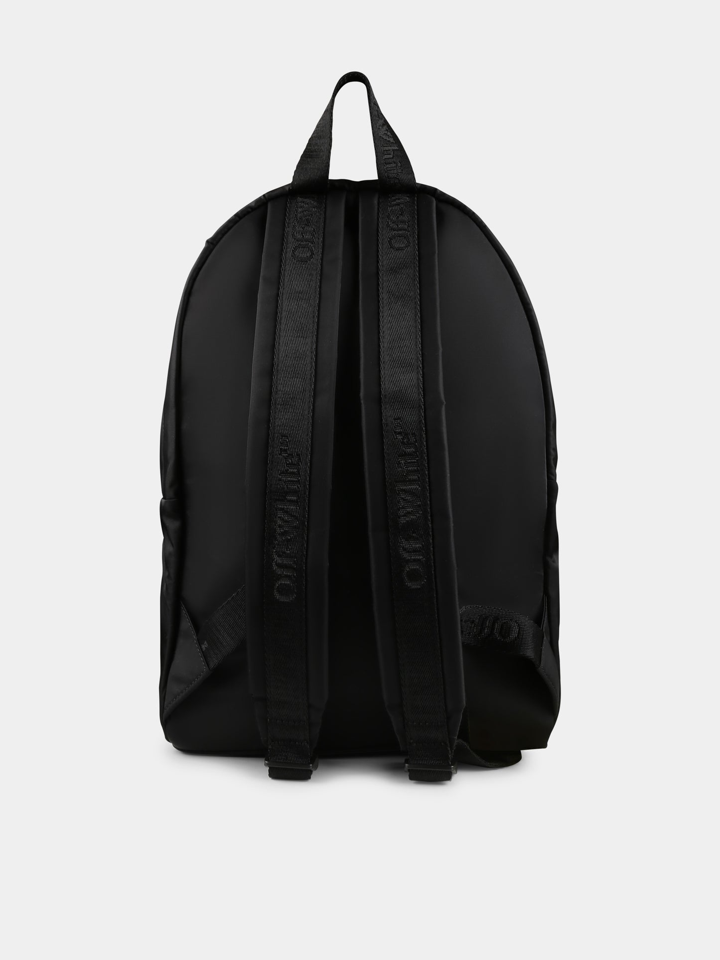 Black backpack for boy with arrows