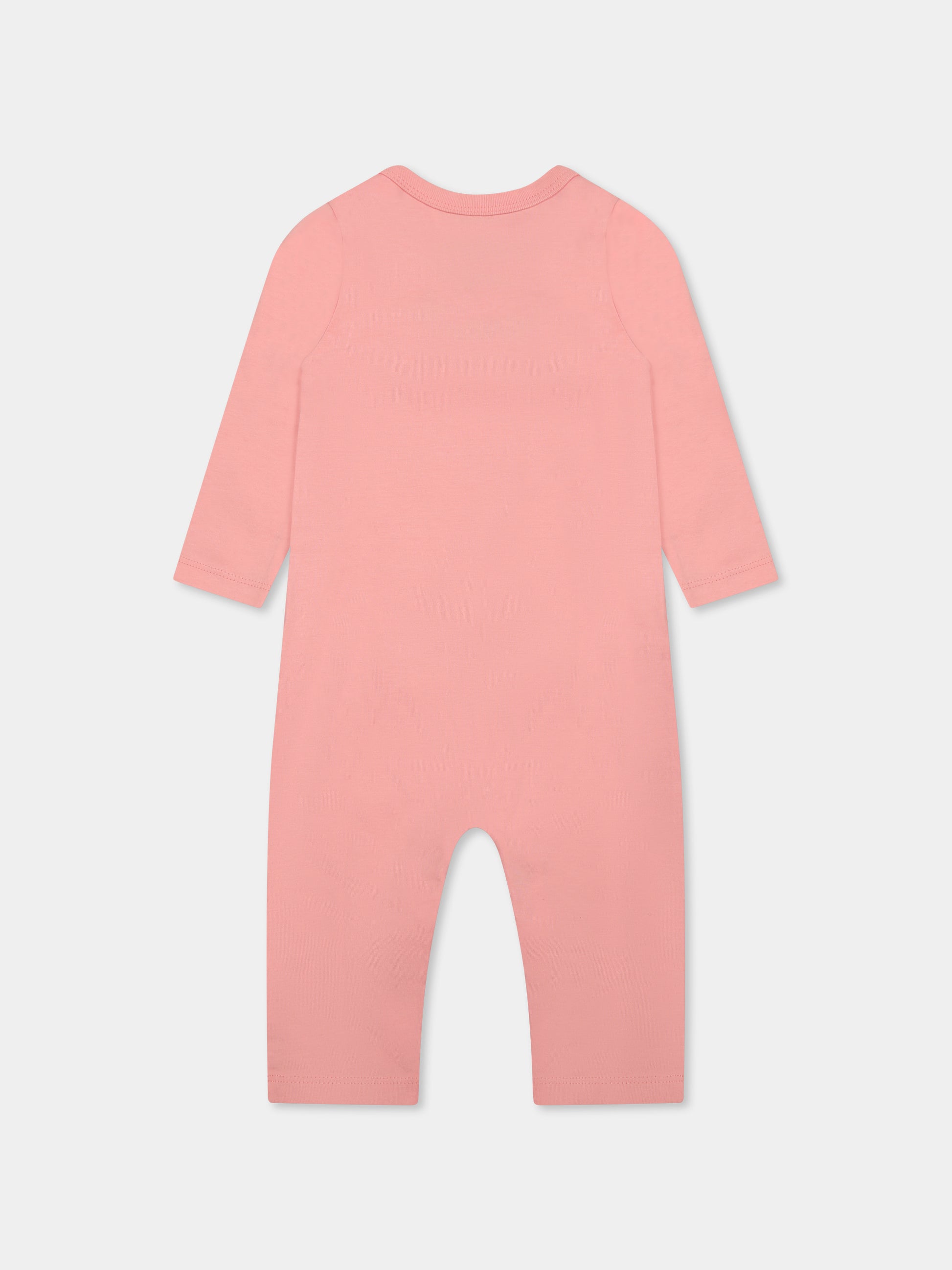 Set tutina rosa per neonata con logo e farfalle,Off White,OG2X006S25JER0013010