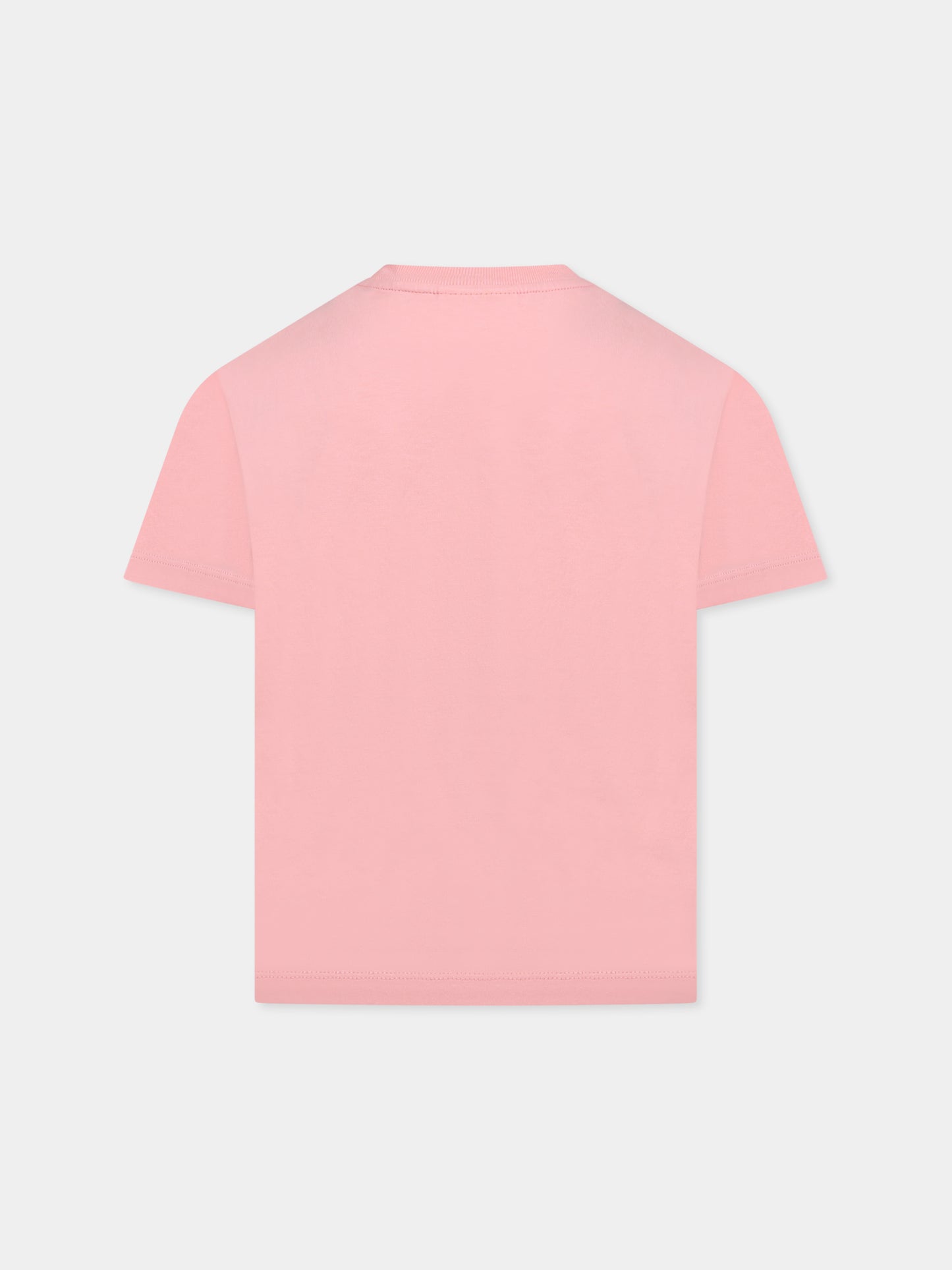 T-shirt rosa per bambina con logo,Off White,OGAA001S25JER0013072