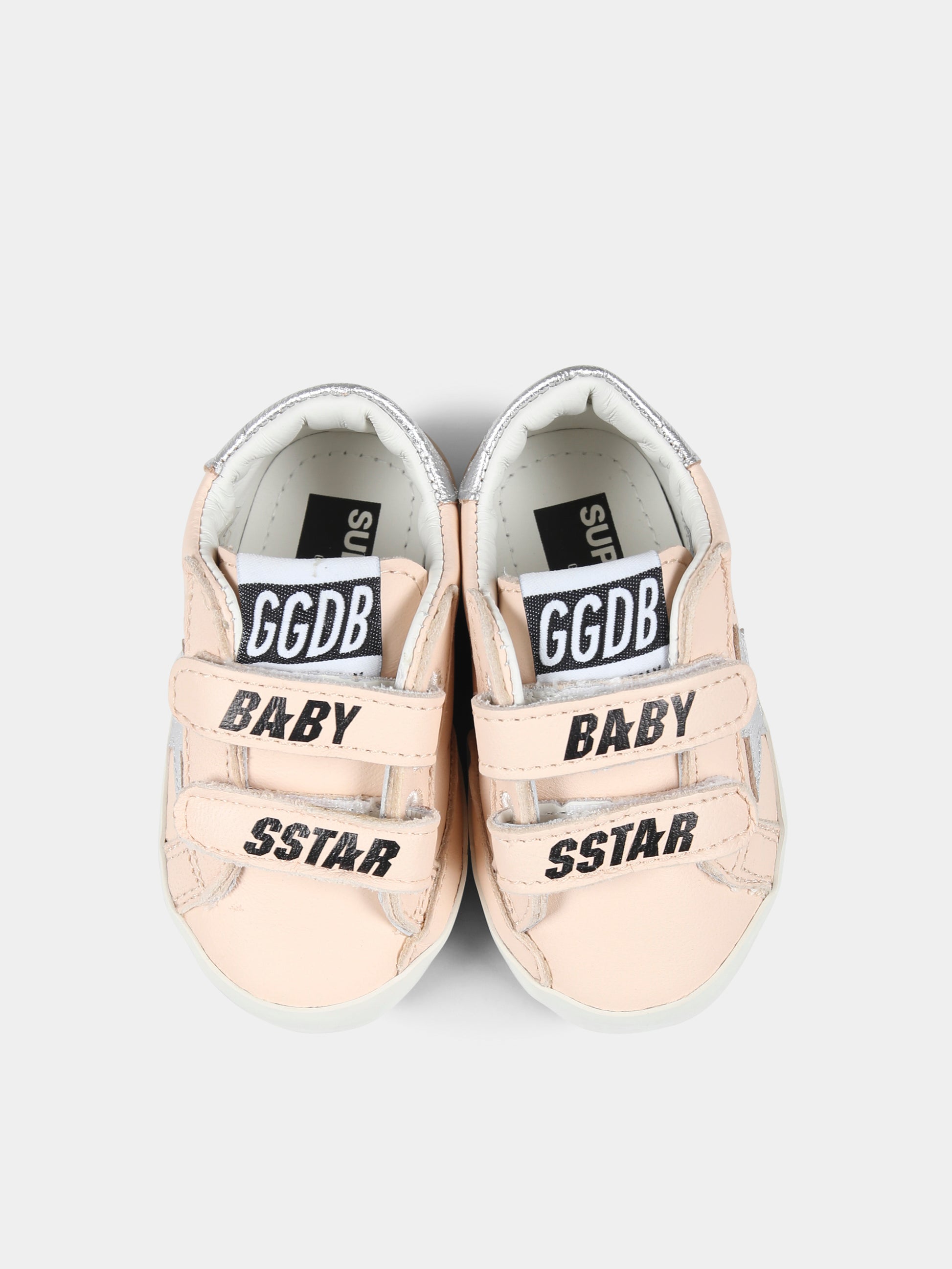 Sneakers Baby School rosa per neonata con stella,Golden Goose,GIF00166 F006742 25752