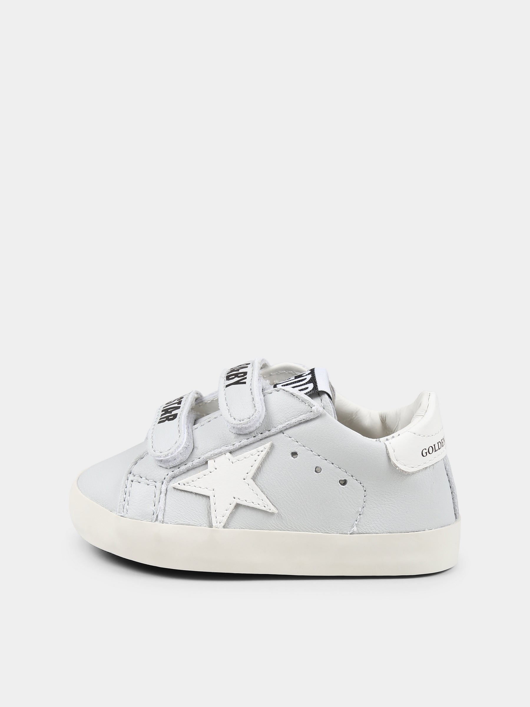 Sneakers Baby School celesti per neonato con stella,Golden Goose,GIF00166 F006741 15616