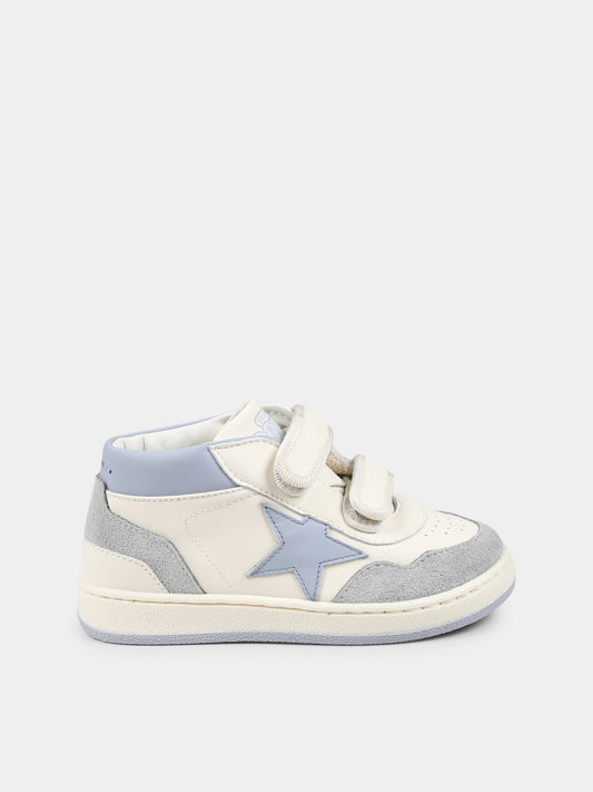 Sneakers June avorio per neonato e bambino con stella,Golden Goose,GJF00773 F006746 82860