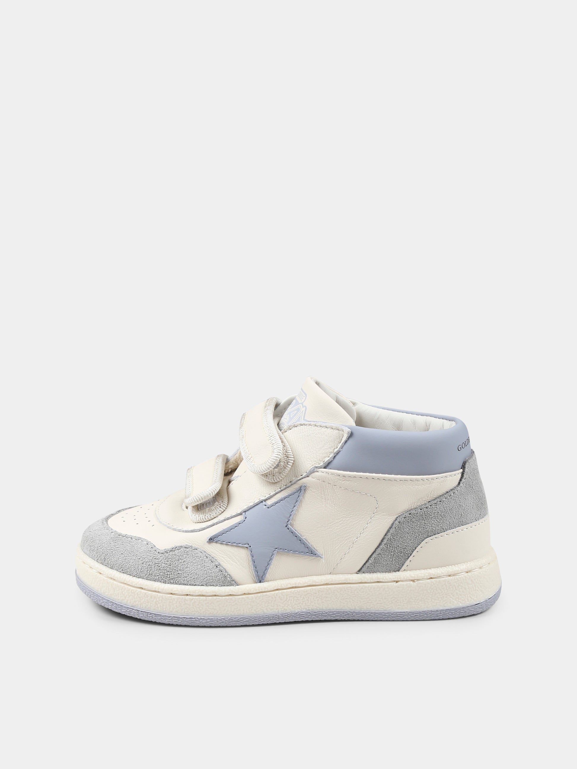 Sneakers June avorio per neonato e bambino con stella,Golden Goose,GJF00773 F006746 82860