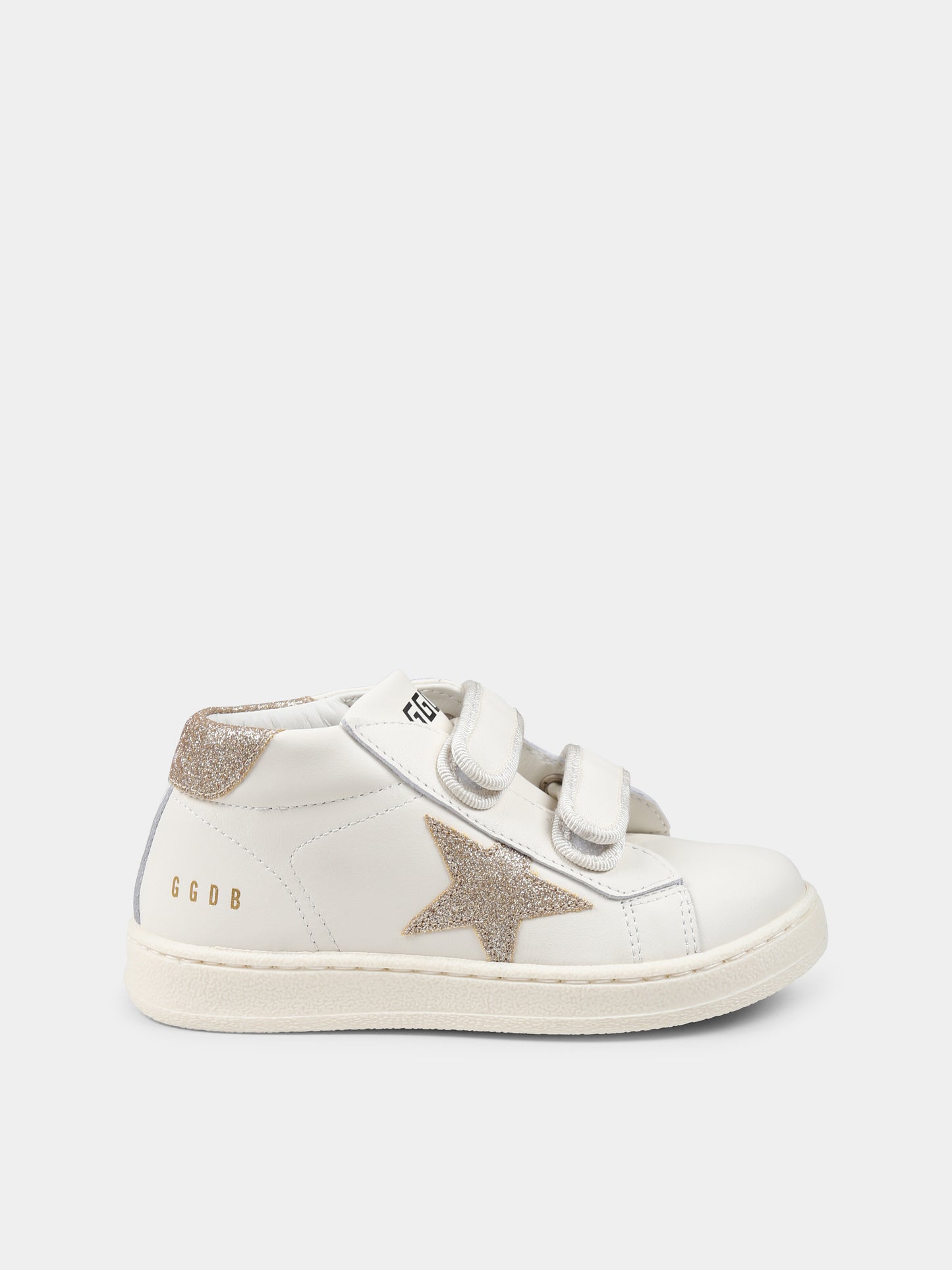Sneakers June Ballstar avorio per neonata e bambina con stella,Golden Goose,GJF00386 F006752 10847