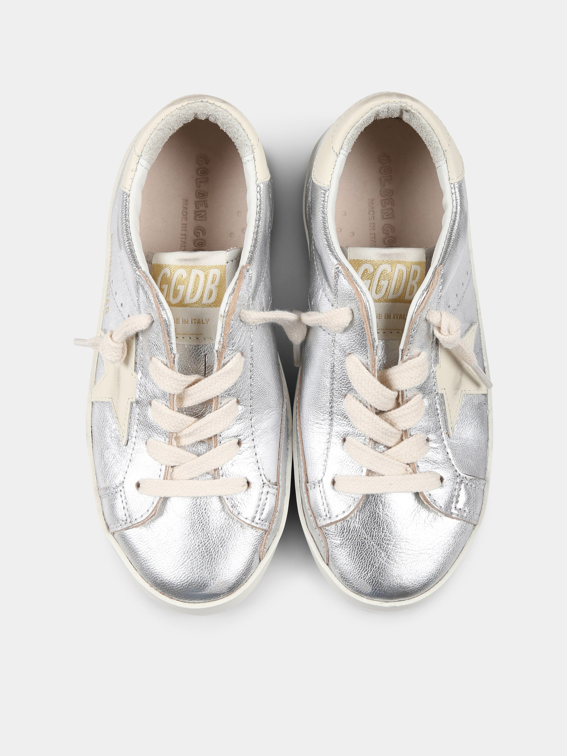 Sneakers argento Super Star per neonata e bambina con stella,Golden Goose,GJF00101 F006759 70321