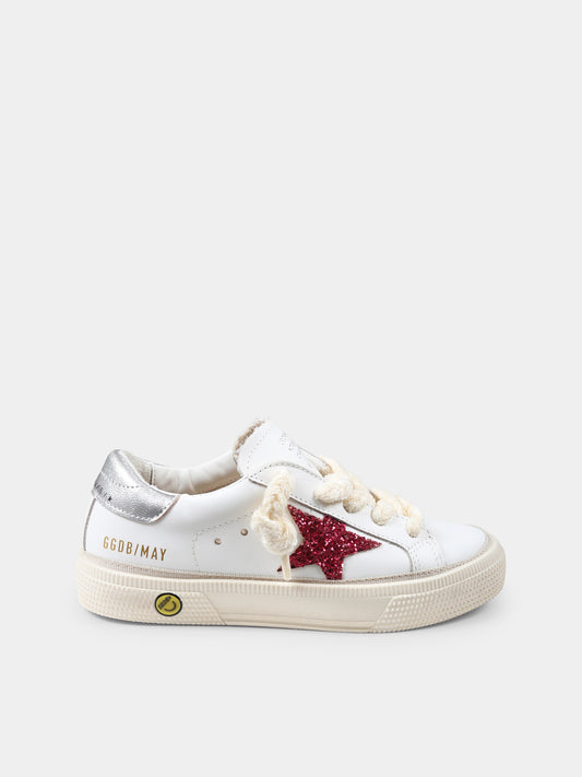 Sneakers May bianche per bambina,Golden Goose,GYF00112 F006770 10426