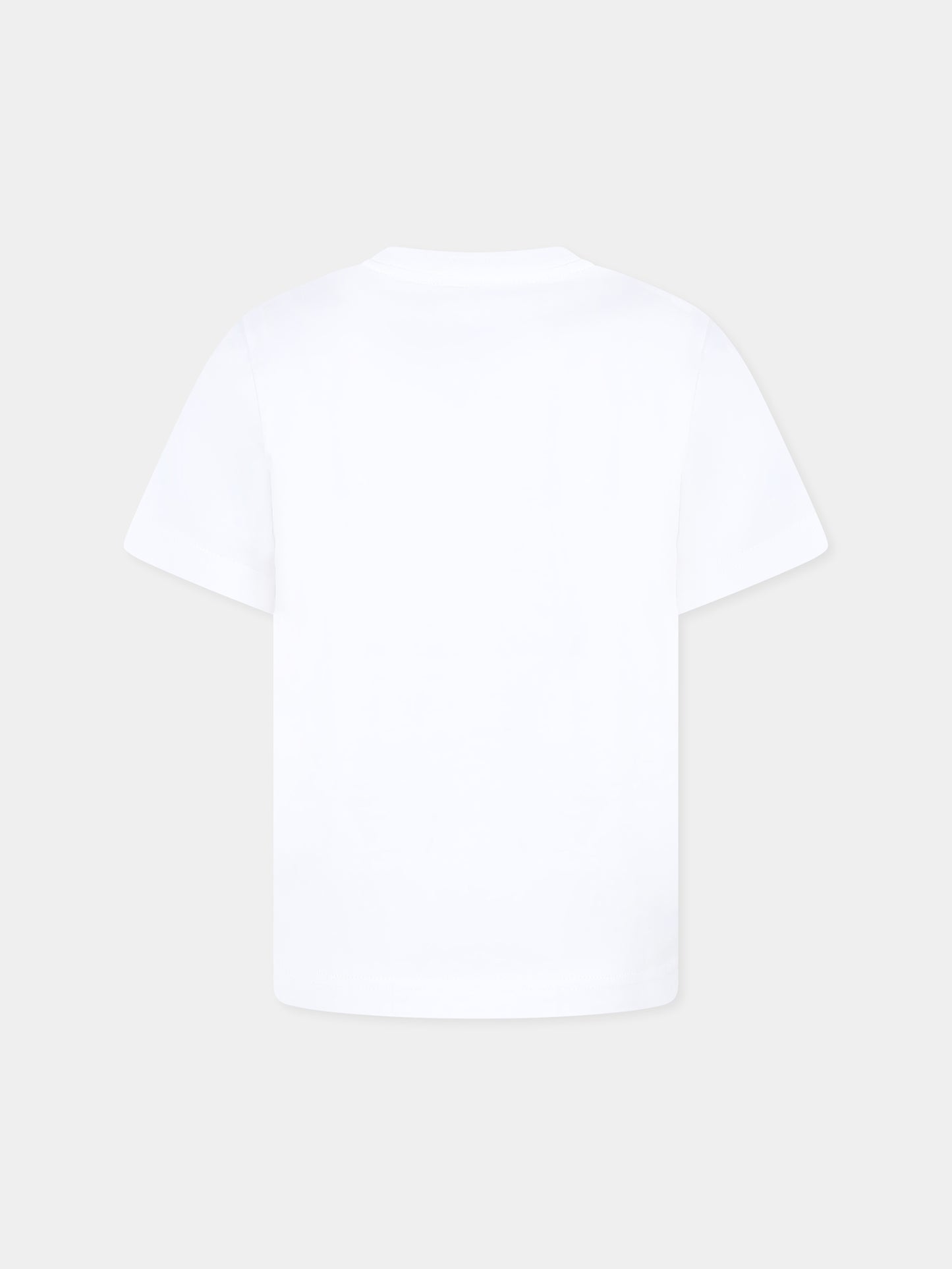 White t-shirt for kids with logo
