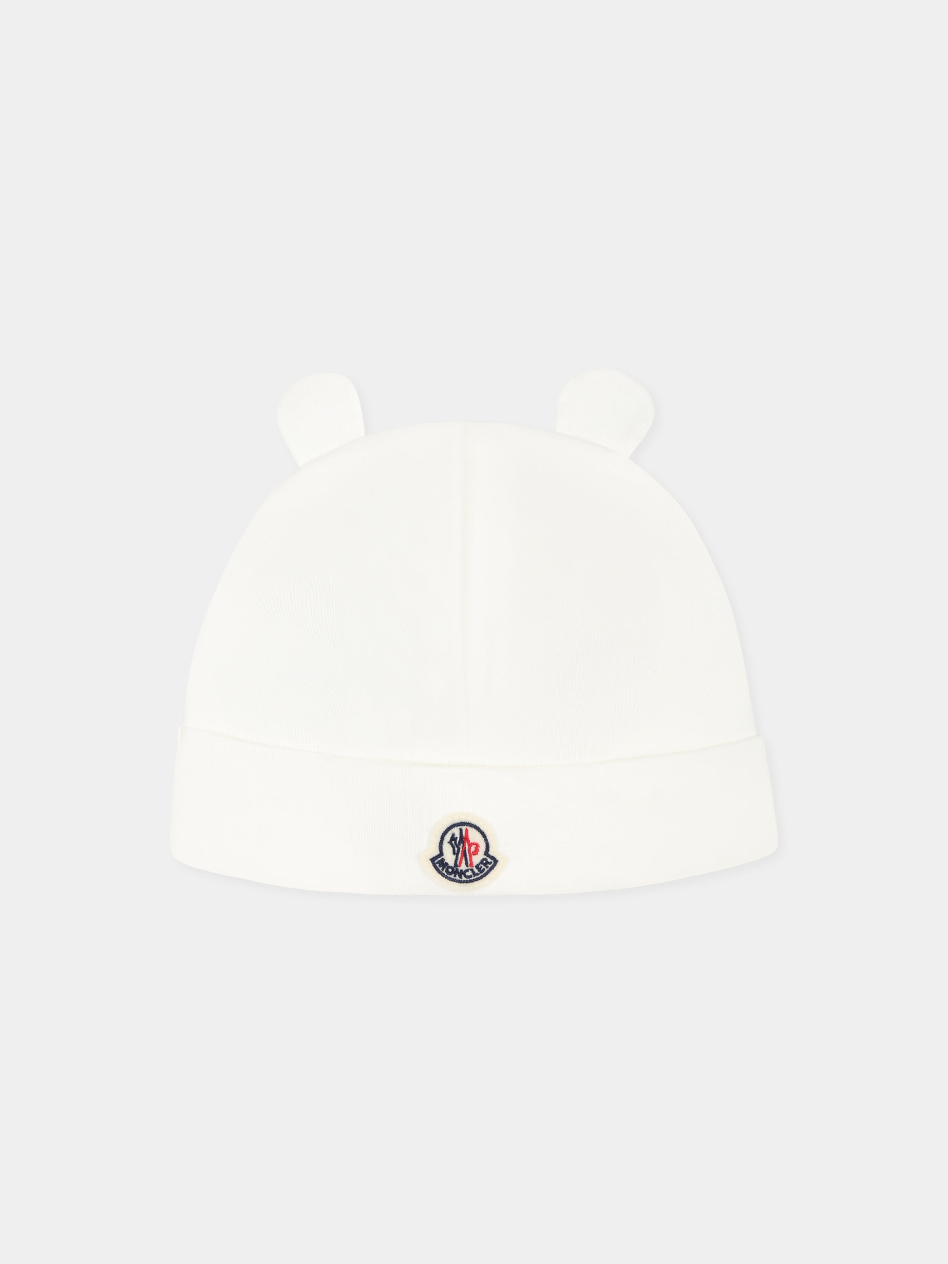 Set accessori bianco per neonati con logo,Moncler Kids,K1951 3G00001 8392E 034