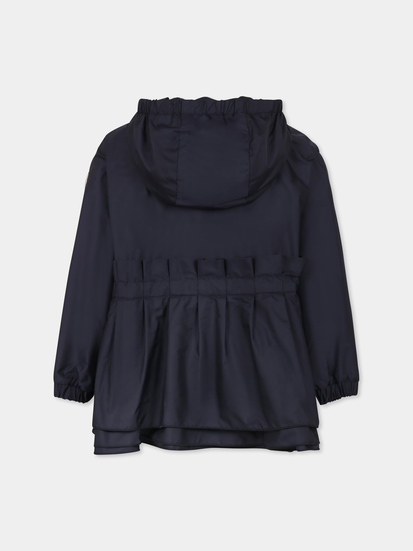 Parka Wete blu per bambina con logo,Moncler Kids,K1954 1A00072 53A5E 742